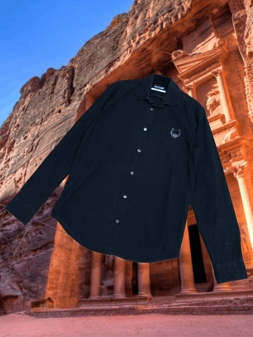 Kenzo Vintage Y2K Kenzo black shirt logo streetwear Size US XS / EU 42 / 0 - 1 Thumbnail