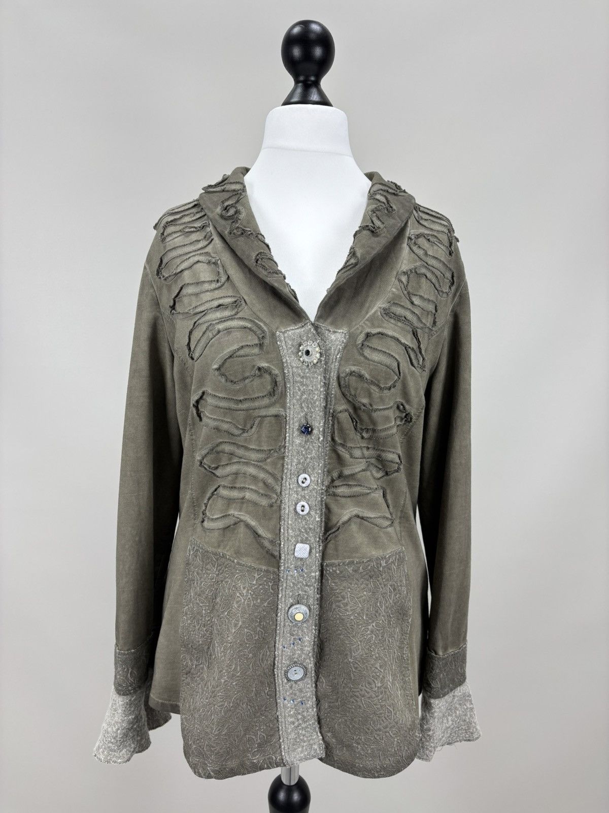 Elisa Cavaletti Womens blazer Bottega by Elisa Cavaletti Size L Color Gray Size L / US 10 / IT 46 - 2 Thumbnail
