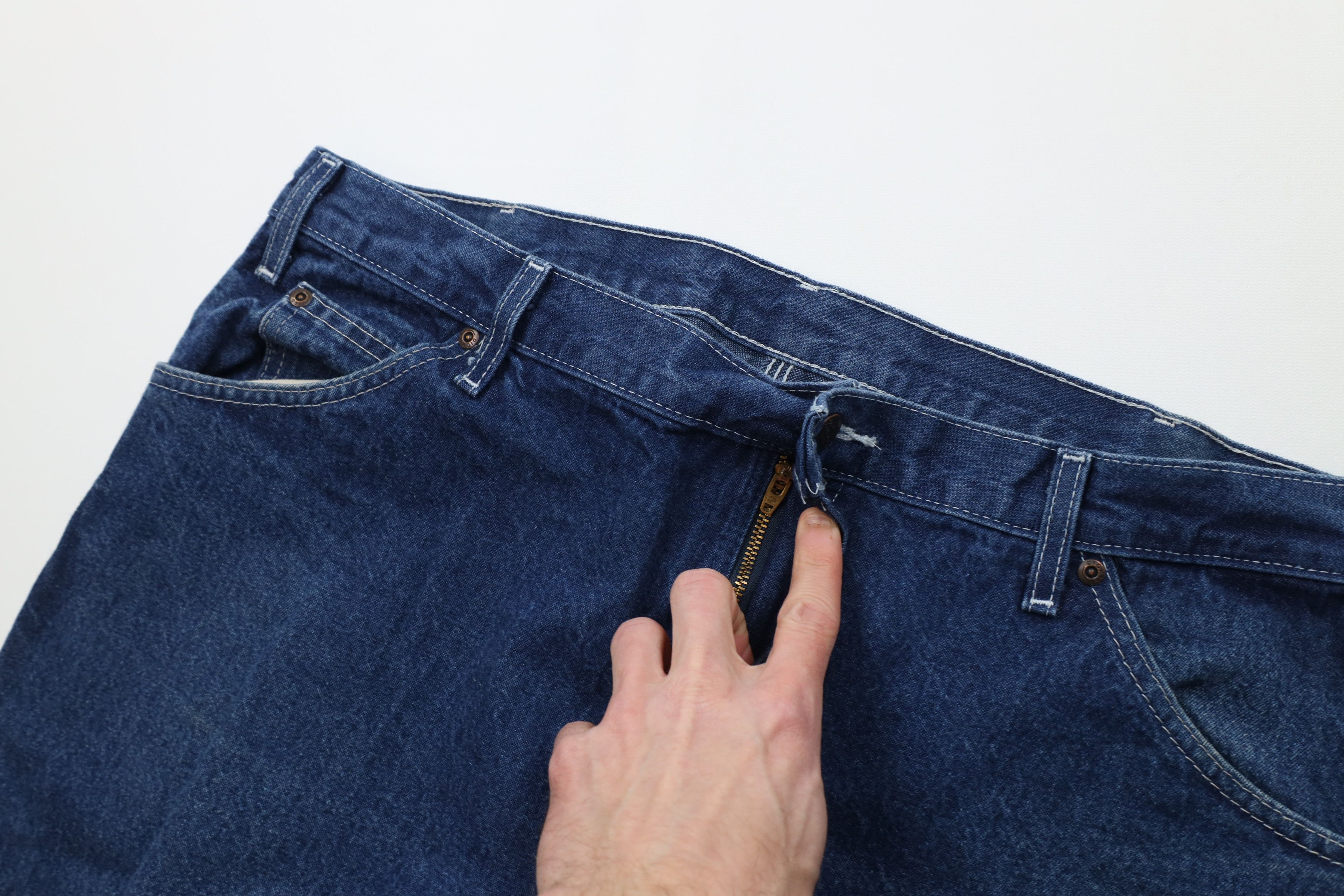 Dickies Vintage Y2K Dickies Wide Leg Dungaree Denim Jeans Cotton Size US 38 / EU 54 - 6 Thumbnail