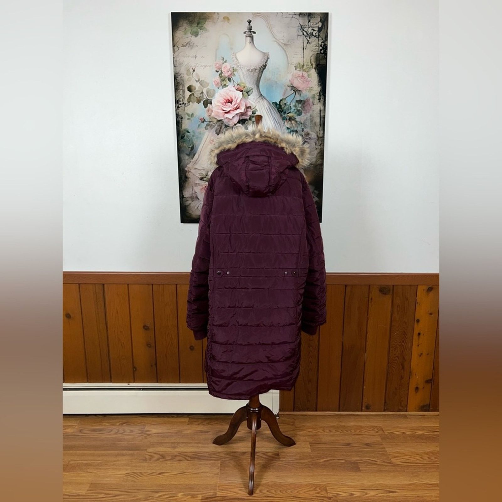 Other Gorgeous Ellos Burgundy Parka! Size 4XL / US 24-26 - 5 Thumbnail
