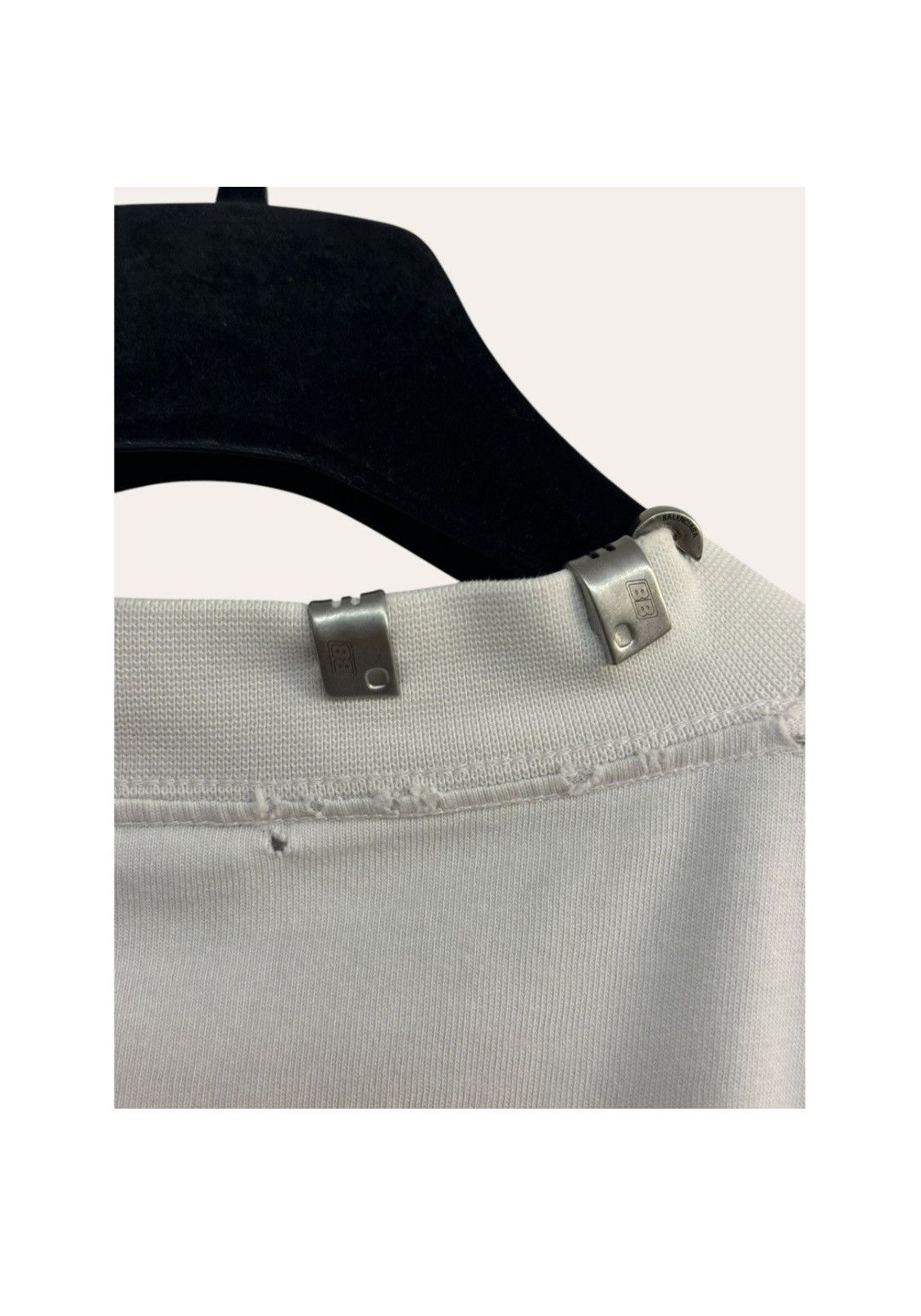 Balenciaga Balenciaga Piercing T-shirt white Size US M / EU 48-50 / 2 - 5 Thumbnail