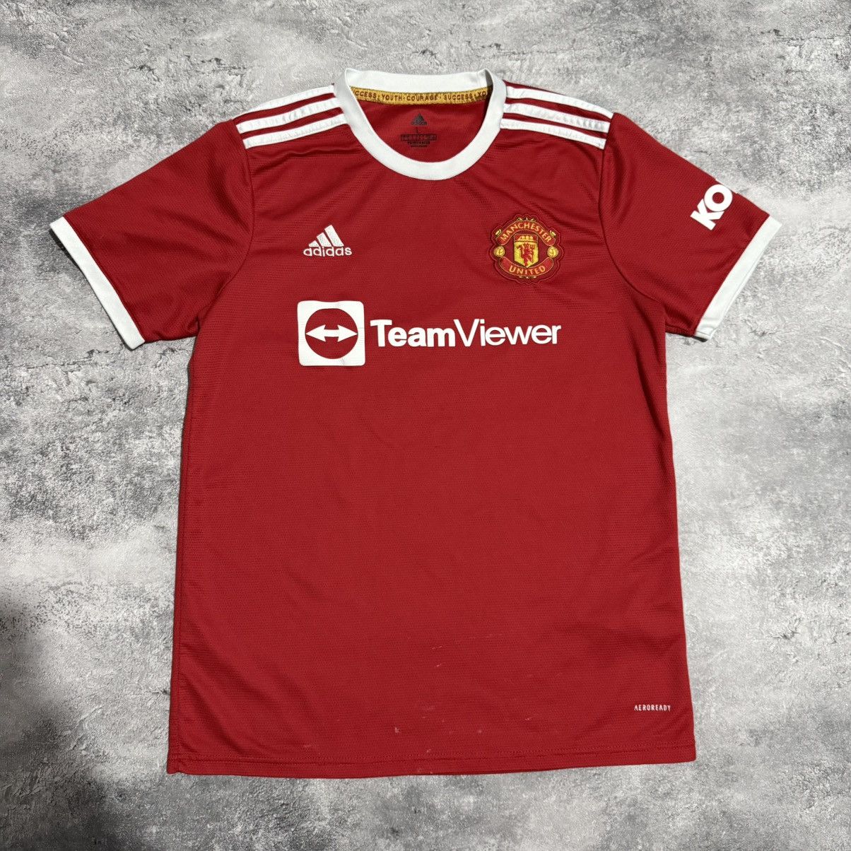 Vintage #7 Ronaldo Manchester United Adidas Soccer Jersey 21/2 Home Size US L / EU 52-54 / 3 - 1 Thumbnail