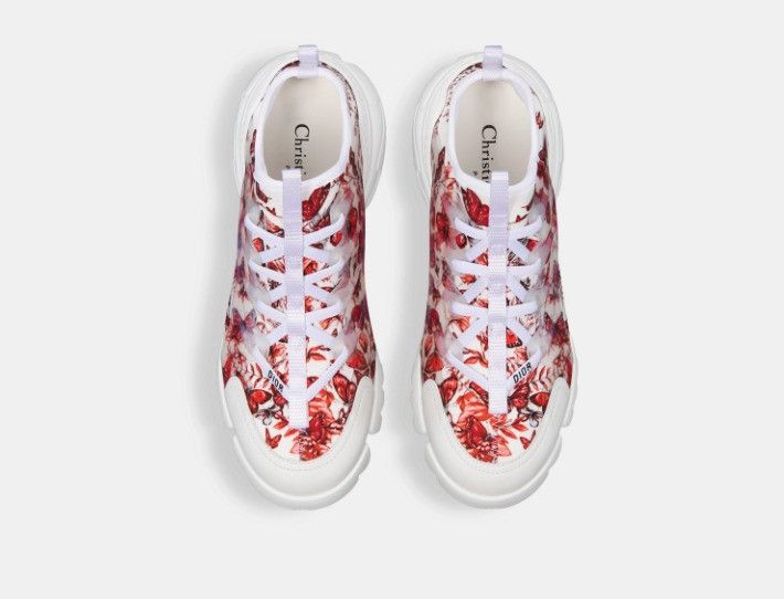 Dior o1w1db11224 D-Connect Sneakers in Red & White Size US 10 / IT 40 - 3 Thumbnail