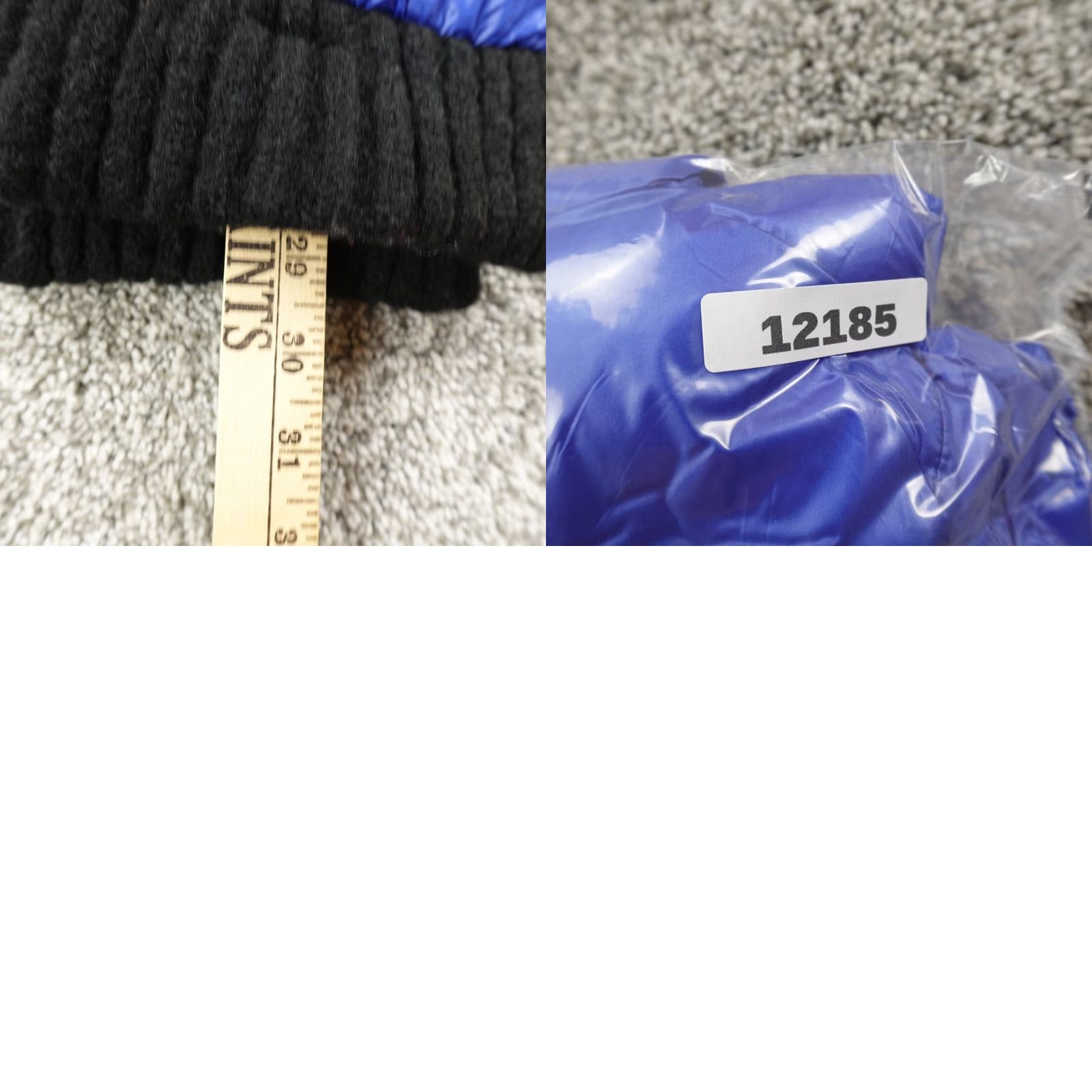 DKNY DKNY Scarf Womens One Size Blue Puffer Quilted Winter Neck Warmer Logo Knit Solid Size ONE SIZE - 8 Thumbnail