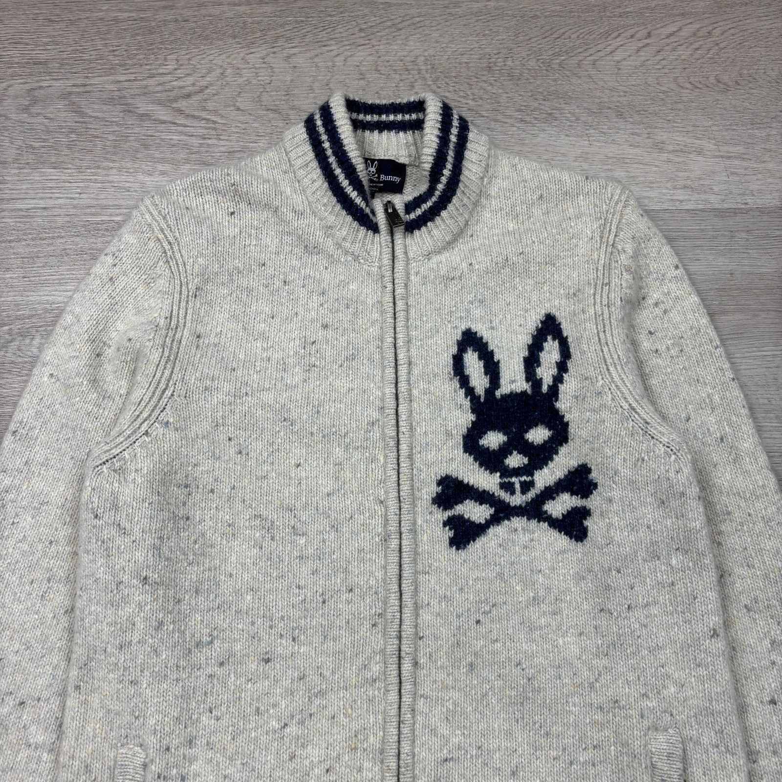 Psycho Bunny Psycho Bunny Bampton Donegal Alpaca Wool Zip Sweater Men's S Size US S / EU 44-46 / 1 - 2 Thumbnail