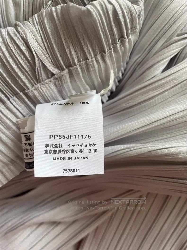 Issey Miyake Issey Miyake size:5 Light Grey Long Pants Size 22" - 2 Thumbnail
