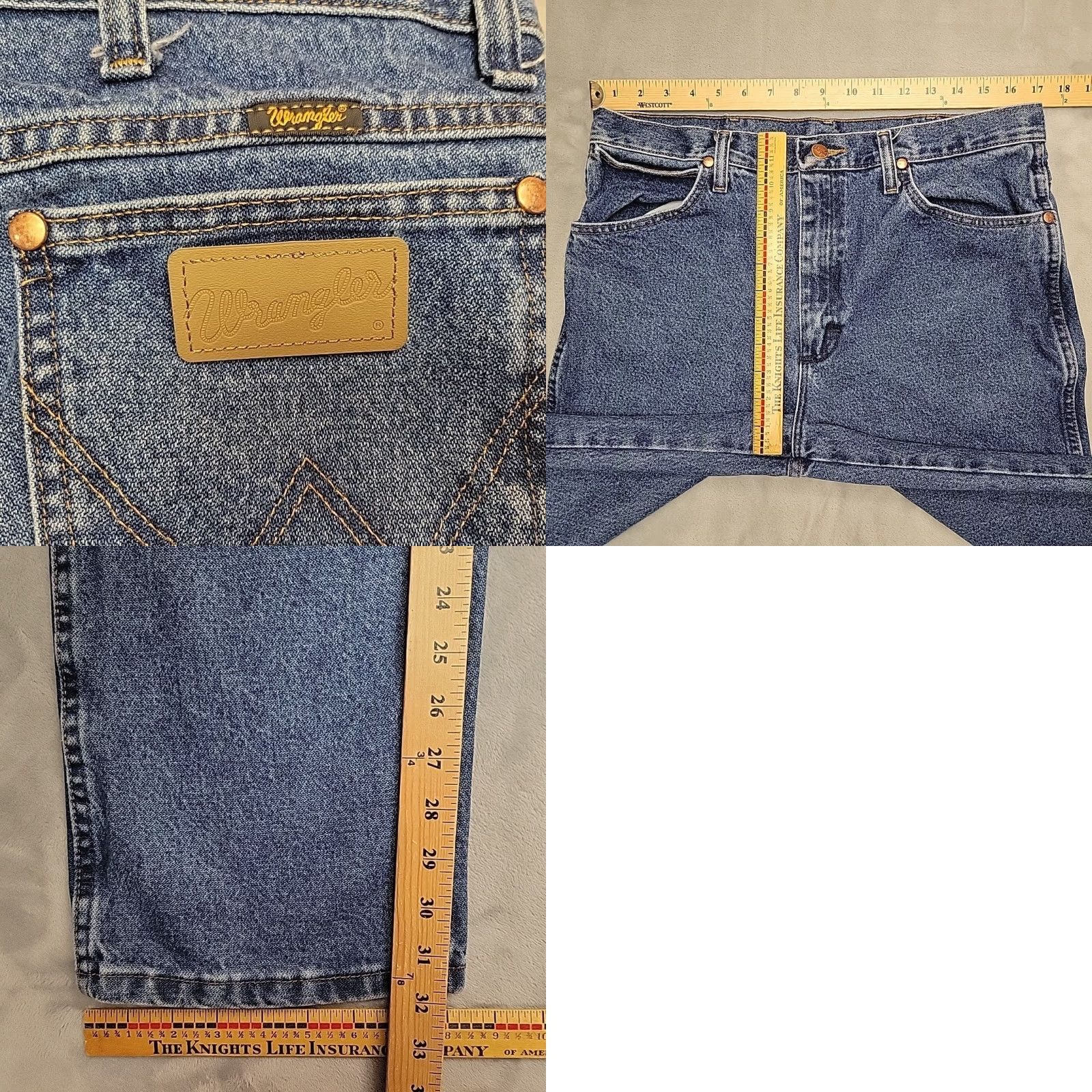 Wrangler VINTAGE Wrangler Jeans Men 34x32 Blue Denim Pants 936GBK Western Cowboy Ranch Work Pants Size US 34 / EU 50 - 8 Thumbnail