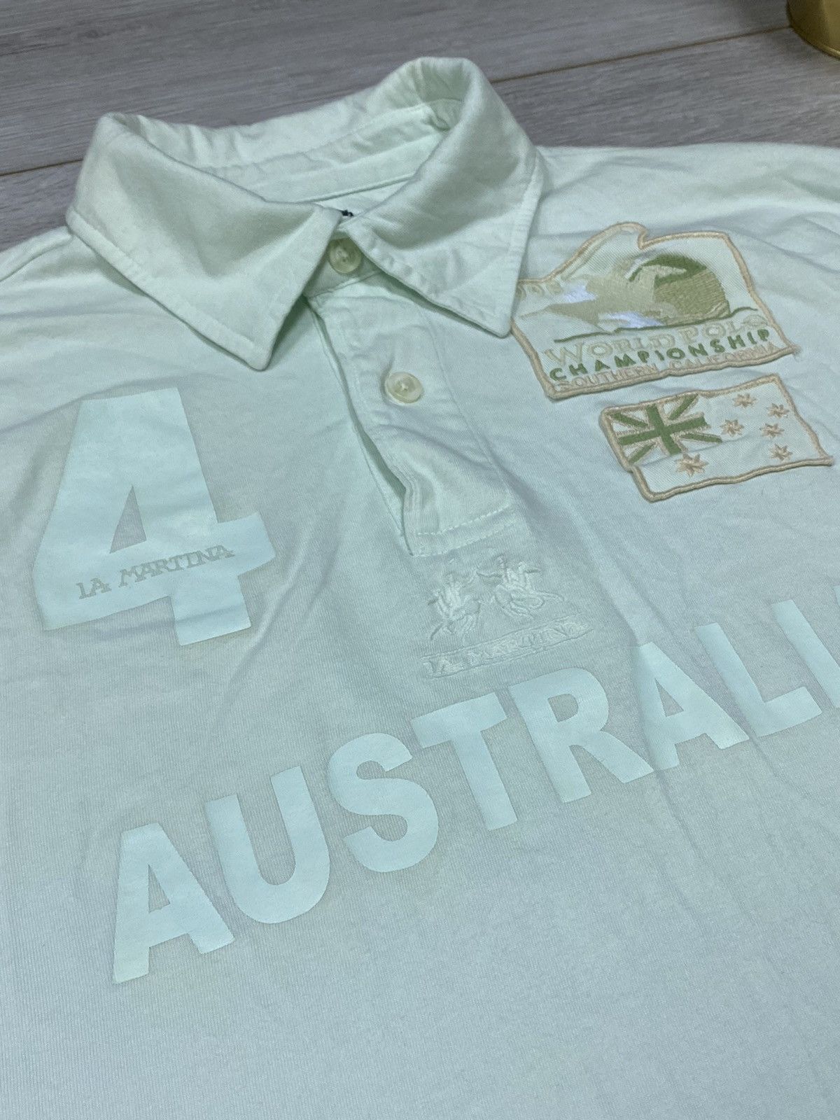La Martina × Porsche Design La Martina Australia 4 big logo polo shirt Size US XXL / EU 58 / 5 - 4 Thumbnail