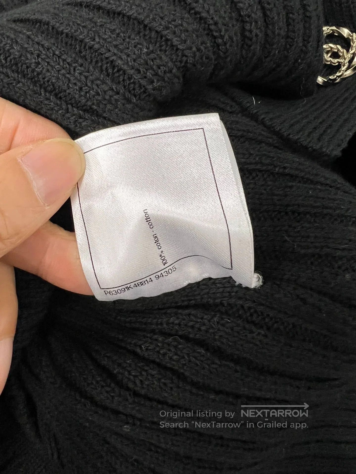 Chanel Chanel Black Gold Button Knit Cardigan. Size US L / EU 52-54 / 3 - 7 Thumbnail