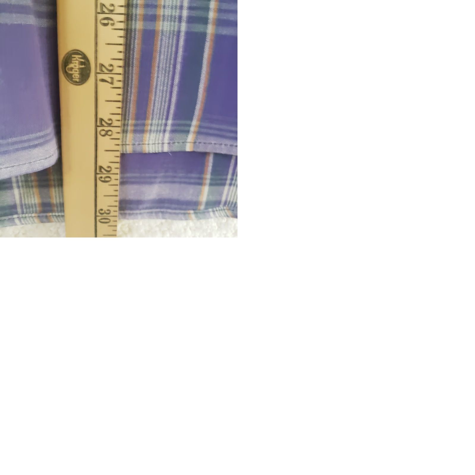 Vintage VINTAGE Brittania Mens Shirt L Purple Gray Plaid Long Slv Button Up Cotton Shirt Size US L / EU 52-54 / 3 - 10 Thumbnail