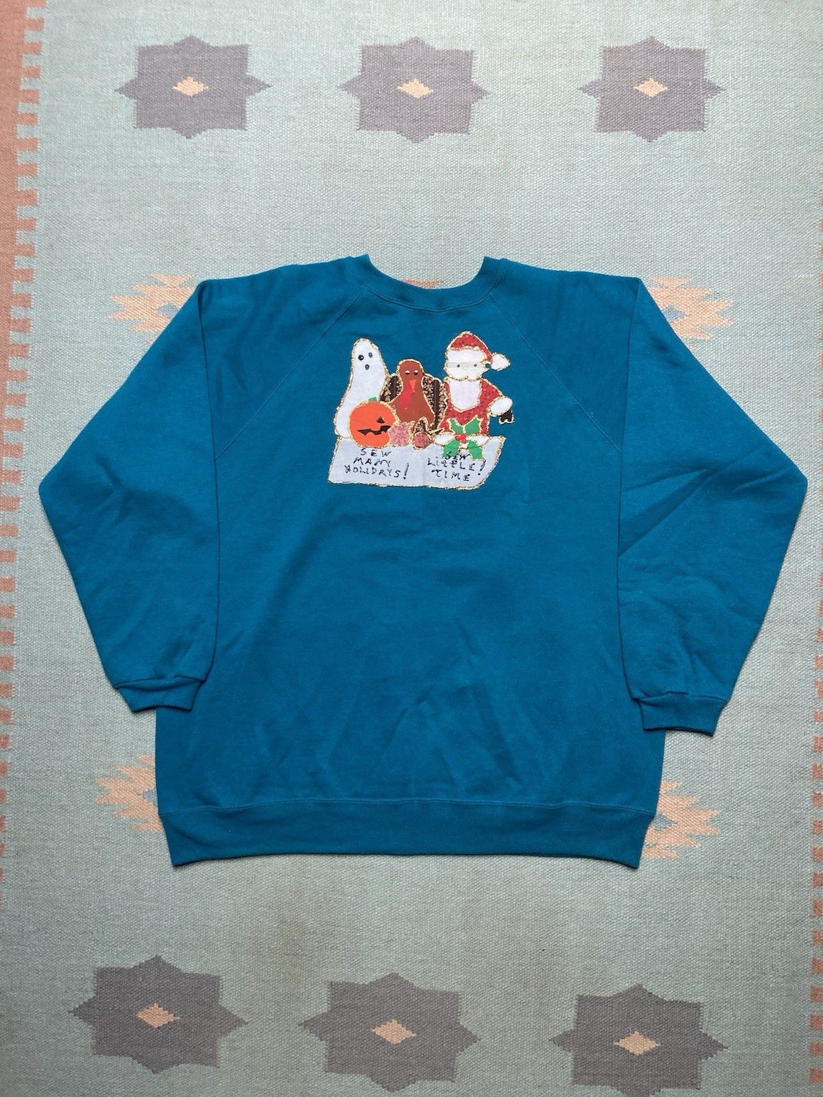 Vintage VTG sweatshirt ugly sweater holiday Halloween Christmas XL Size US XL / EU 56 / 4 - 1 Thumbnail