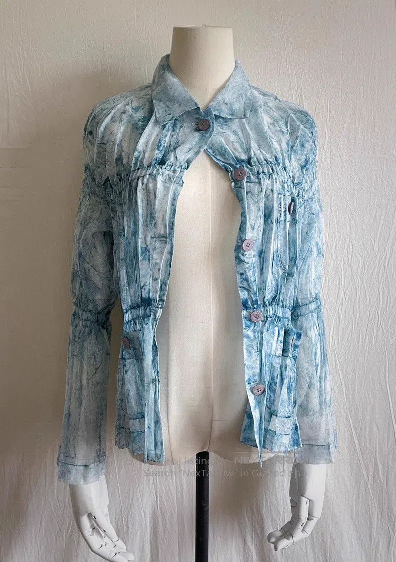 Issey Miyake Issey Miyake Ice Blue Coat Size M / US 6-8 / IT 42-44 - 3 Thumbnail
