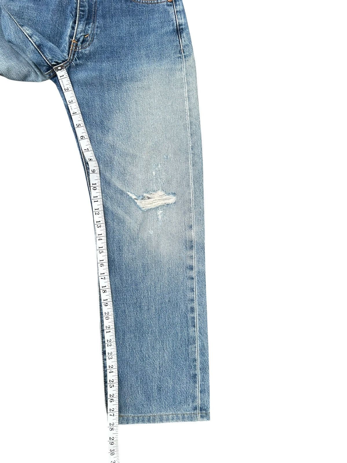 Kapital Vintage Levis Big E Selvedge Distressed Denim Jeans Size US 28 / EU 44 - 16 Thumbnail