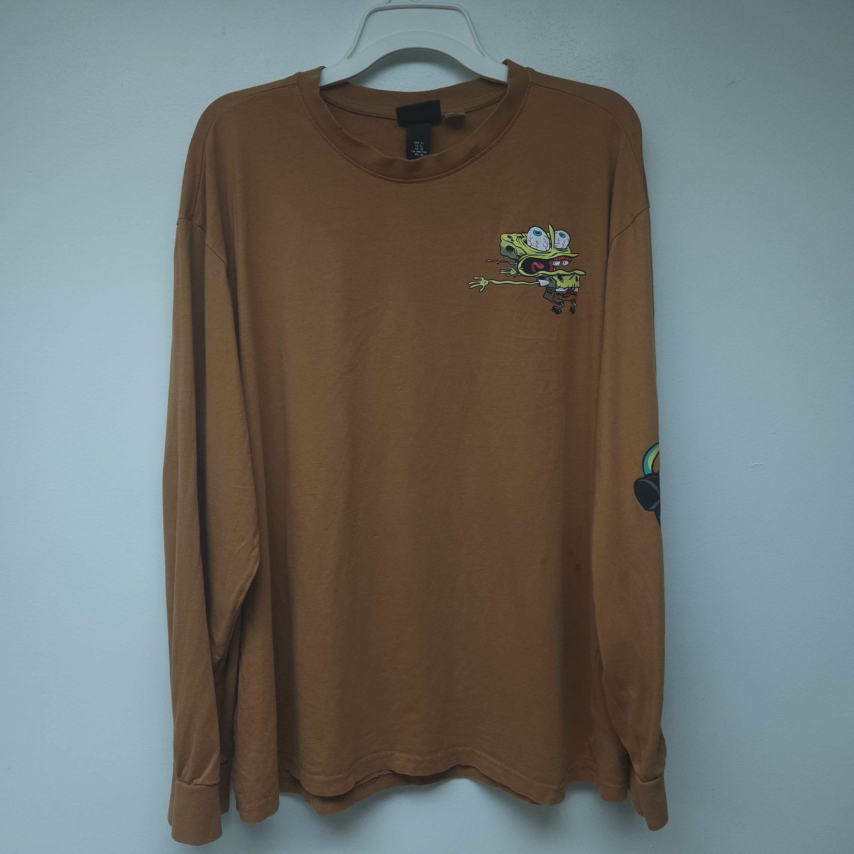 Cartoon Network × H&M × Nickelodeon H&M Spongebob Squarepants Long-Sleeve T-Shirt Size US XL / EU 56 / 4 - 2 Thumbnail