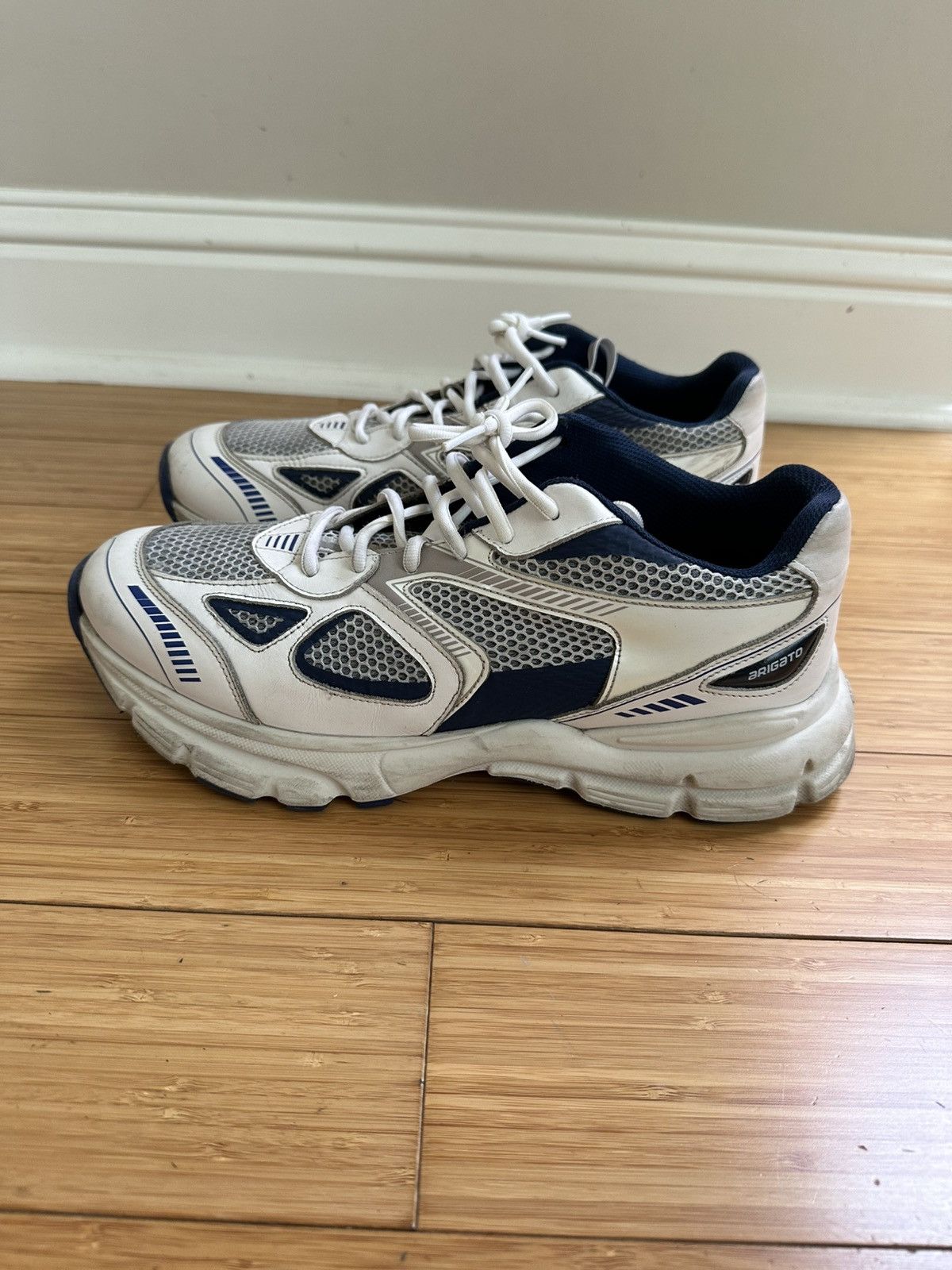 Helmut Lang Axel Arigato Marathon Runner White Blue Dad Sneakers 11 Size US 11 / EU 44 - 1 Thumbnail
