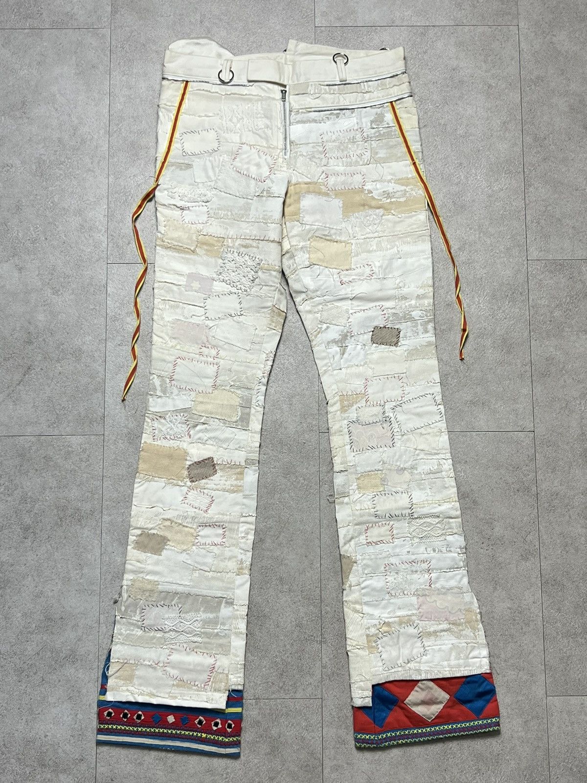 Undercover undercover SCAB SS03 Hagi Patchwork Jeans | Grailed