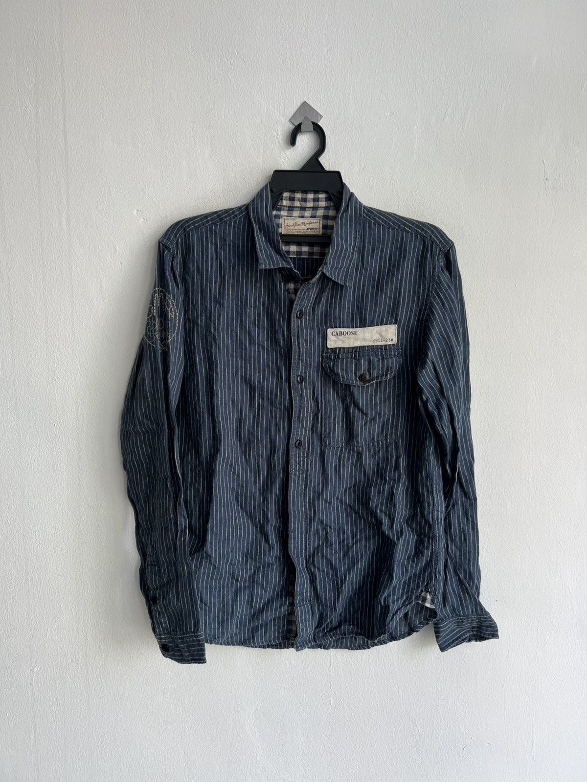 Avirex × Marithe + Francois Girbaud Avirex Wabash Central Railway Caboose Oxford Work Shirt Size US M / EU 48-50 / 2 - 1 Thumbnail