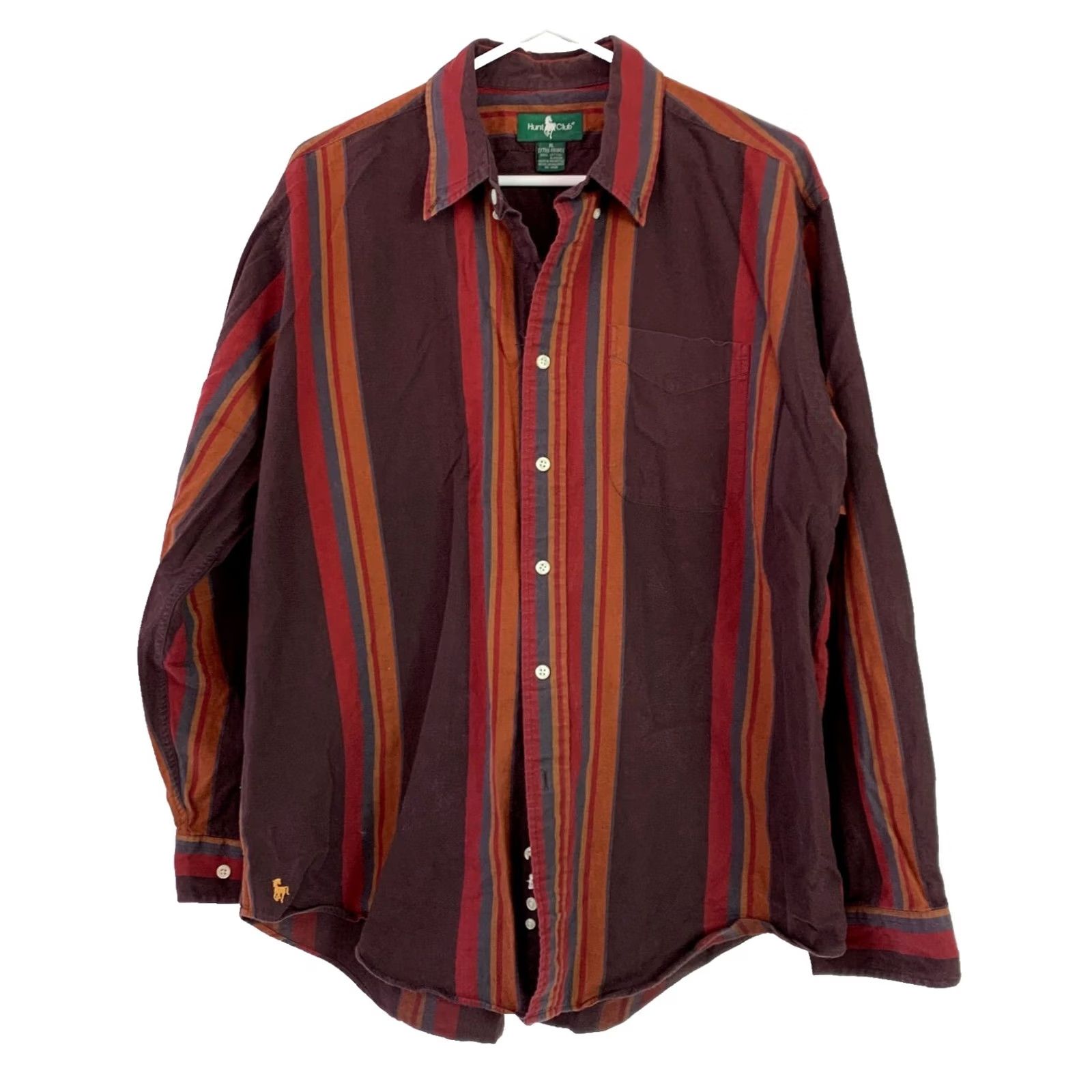 Vintage Vintage Hunt Club Shirt Mens XL Long Sleeve 90s Blue Striped Cotton Button-Front Casual Size US XL / EU 56 / 4 - 2 Thumbnail