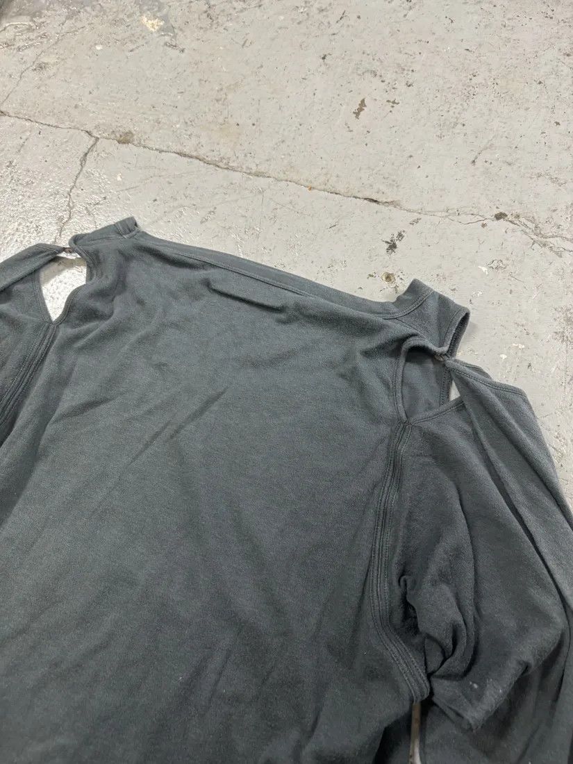 Maison Margiela × Vintage 2000s Maison Margiela MM6 Olive Tank Top Longsleeves Size M / US 6-8 / IT 42-44 - 8 Thumbnail