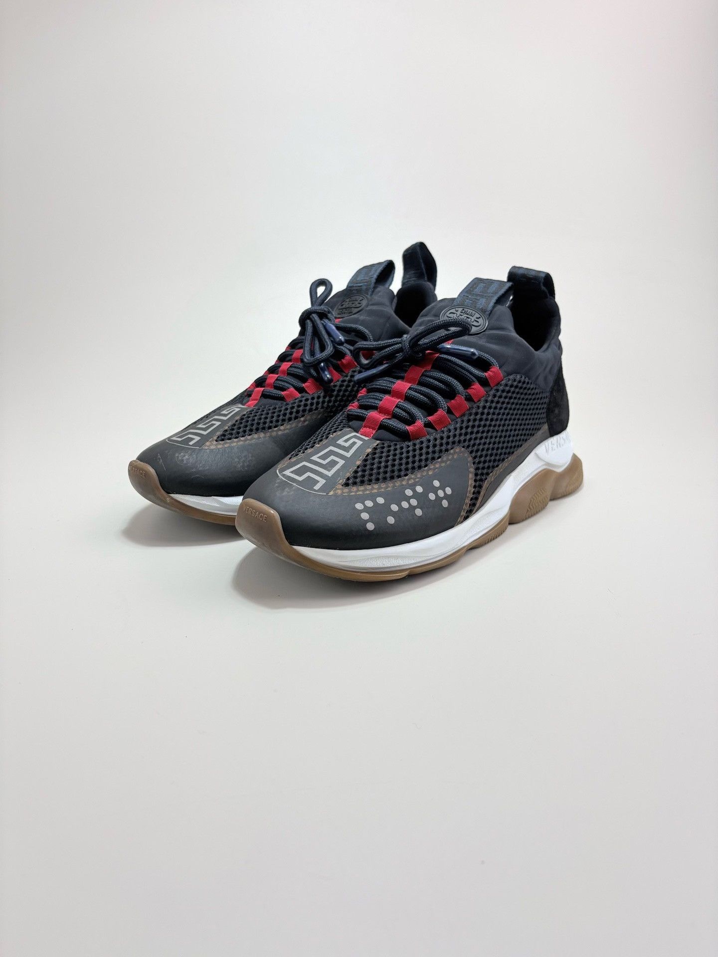 Versace VERSACE Black Red Sneakers Size US 9.5 / EU 42-43 - 1 Thumbnail