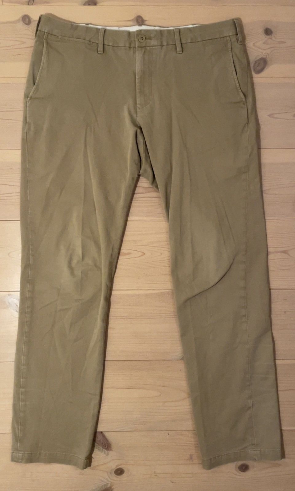 Muji Muji Men's Cotton Blend Sand Trousers M Size US 32 / EU 48 - 2 Thumbnail