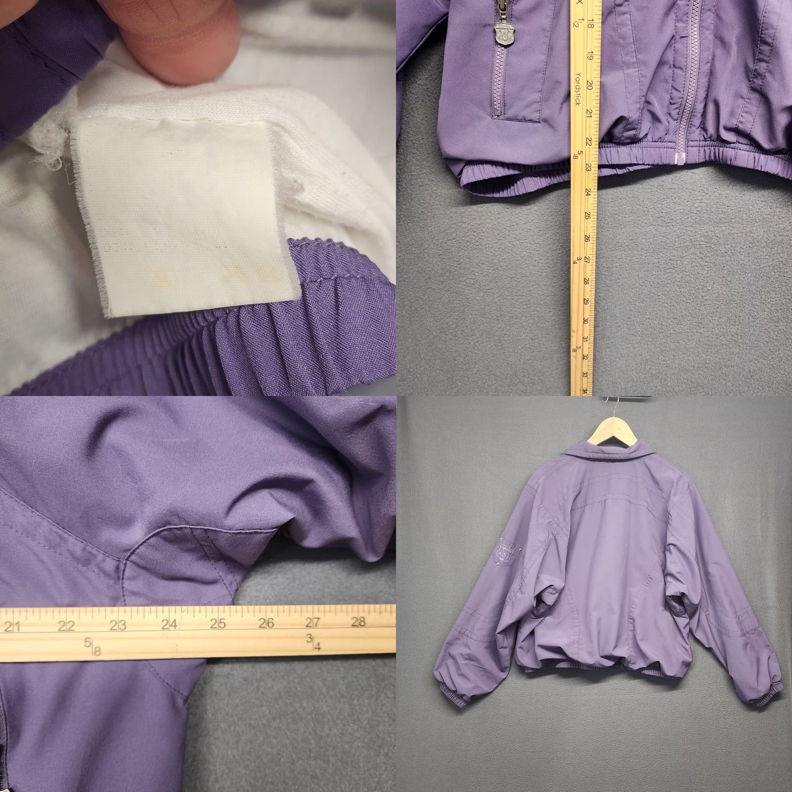 Vintage VINTAGE Kaelin Tracksuit Womens Large Lined Purple Zip Jacket Pants 2 Piece Windbreaker Set Womens Size 36" / US 14 / IT 50 - 8 Thumbnail