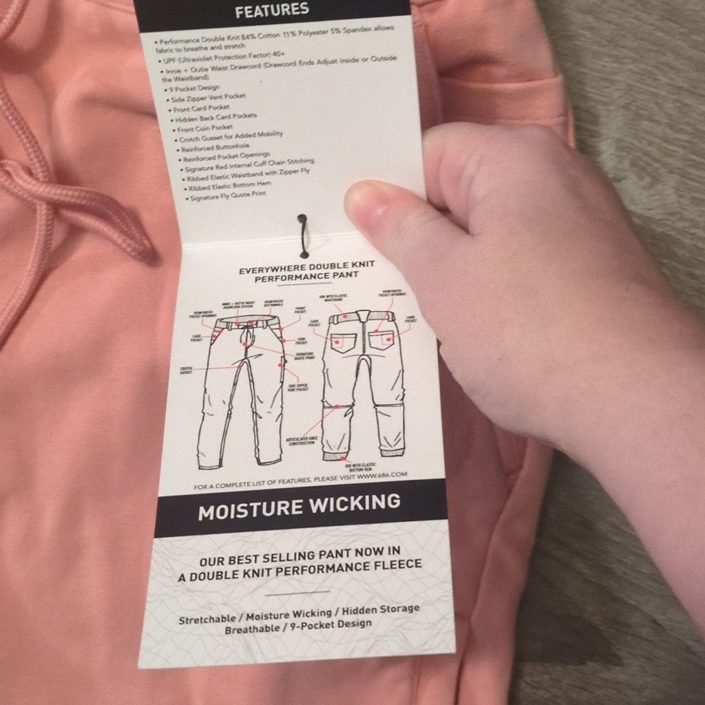 686 686 everywhere rosette double knot jogger pants size medium Size US 30 / EU 46 - 8 Thumbnail