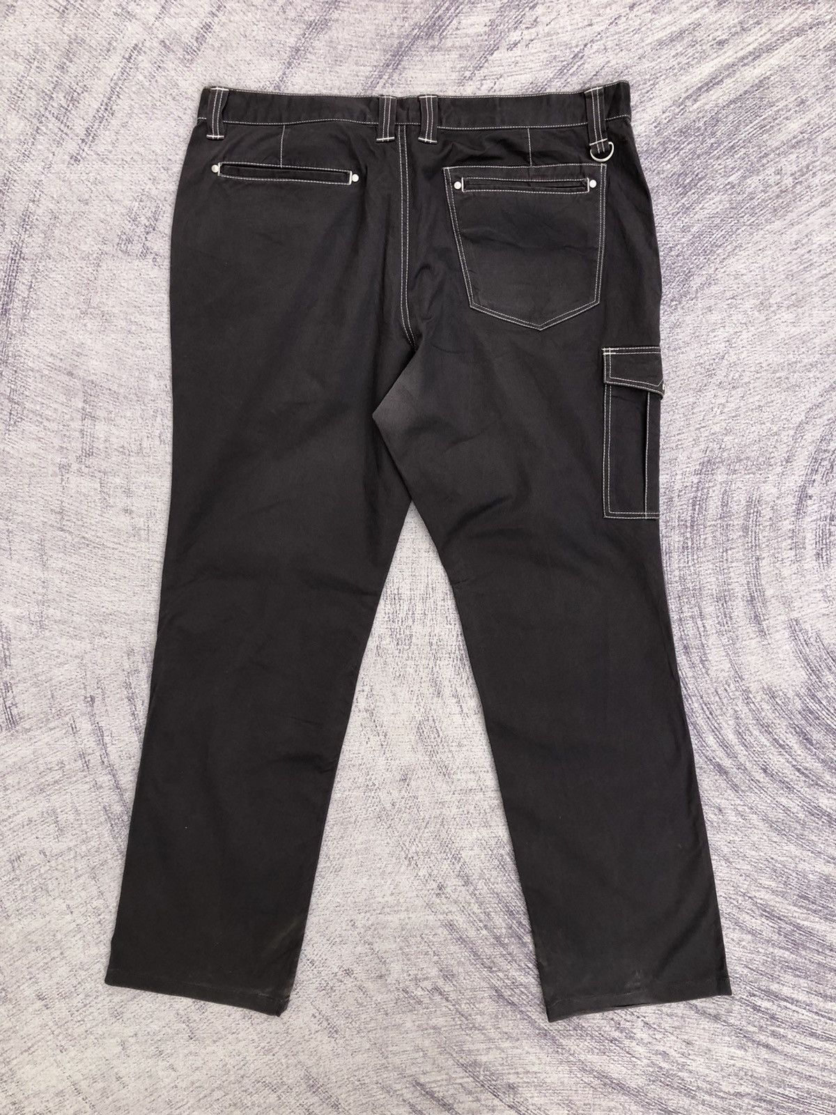 Vintage Black Carpenter Cargo Trousers With 5 Pocket Size US 37 - 8 Thumbnail