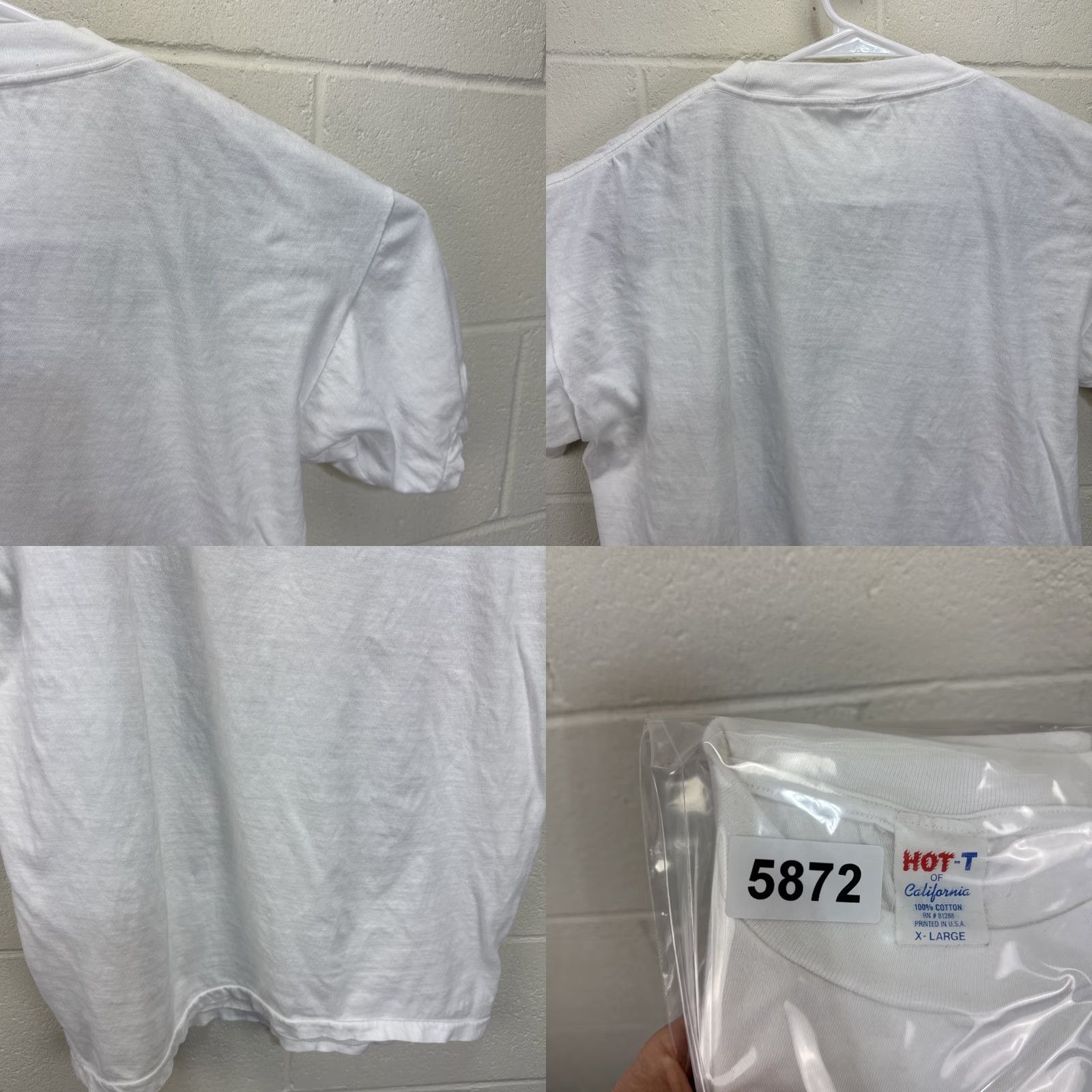 Vintage VINTAGE Wearable Art Tee White Single Stitch T Shirt 90s Women in Sun Hat Hot T XL Unisex Graphic Tee Sportswear/Beach Womens Mens Size XL / US 12-14 / IT 48-50 - 10 Thumbnail