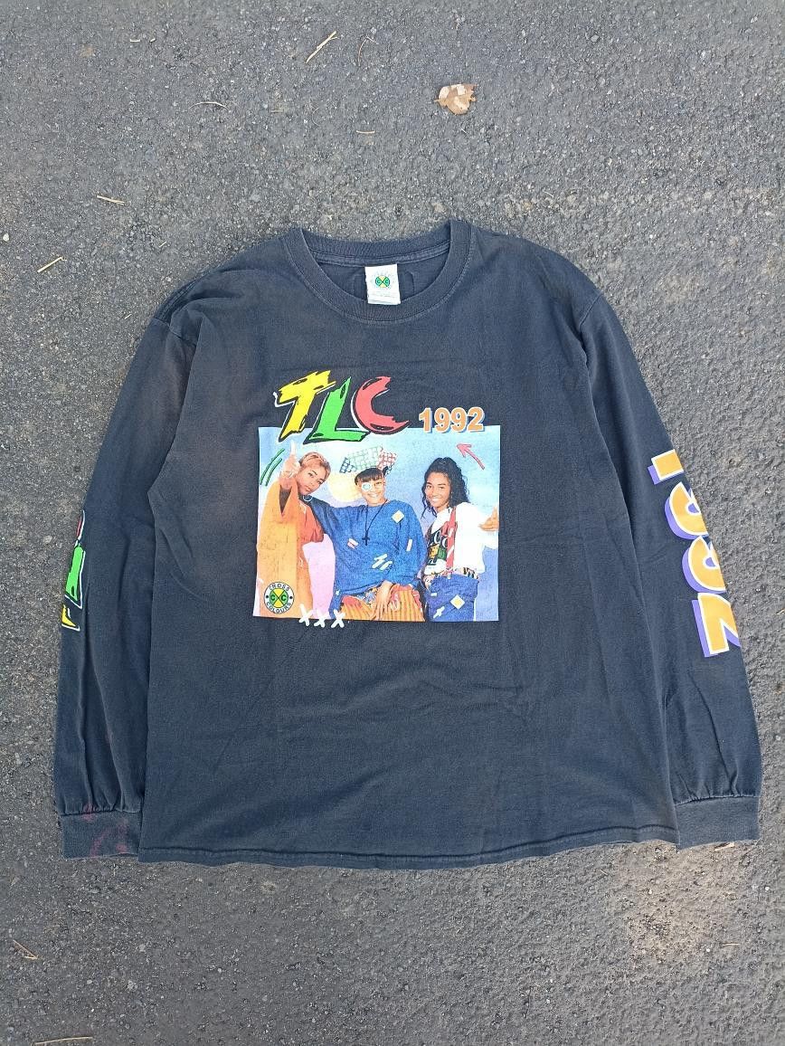 image of 1992 Tlc Longsleeve in Black, Men's (Size Large)