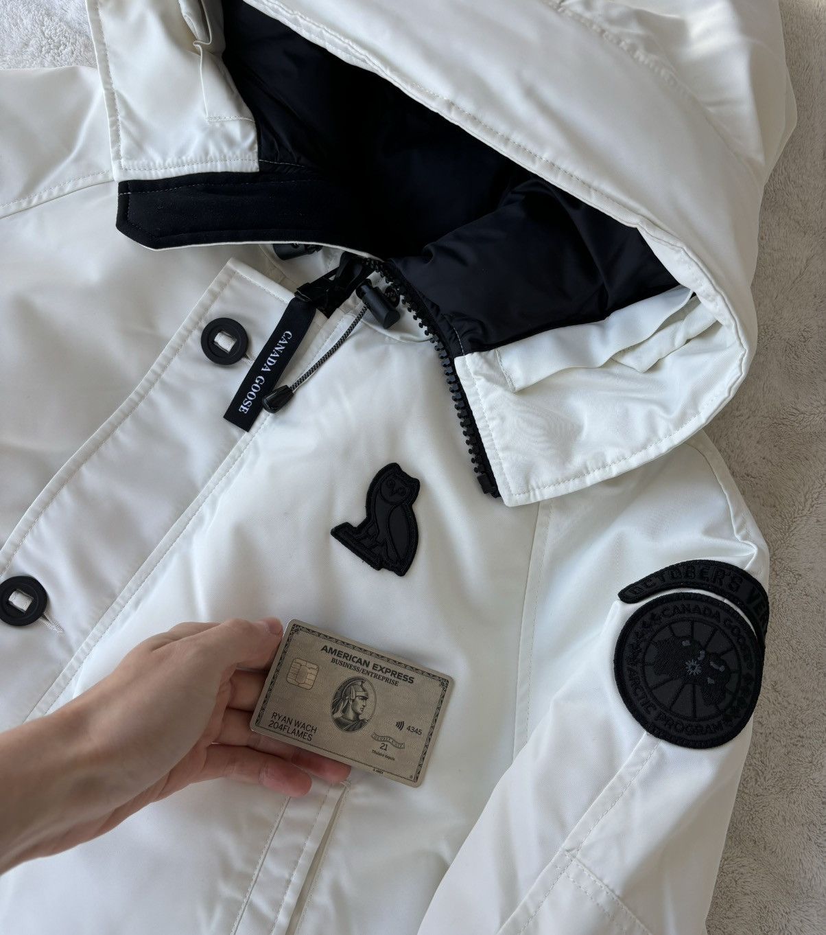 Canada Goose × October's Very Own OVO x Canada Goose White Chilliwack Parka Size US XS / EU 42 / 0 - 2 Thumbnail