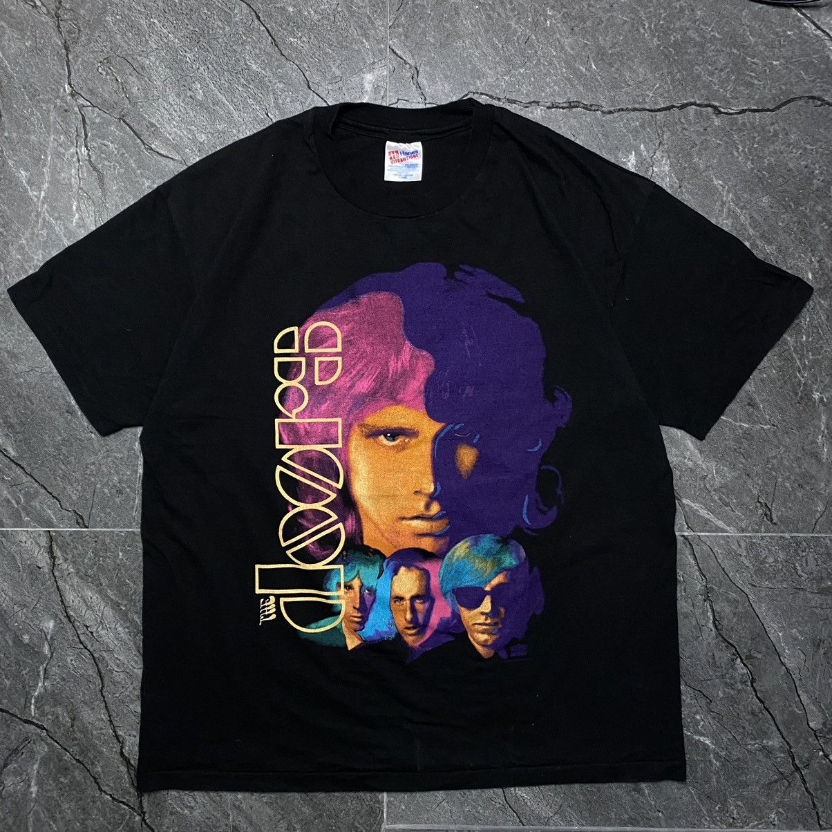 image of Band Tees x Vintage The Doors Jim Morrison T-Shirt Black, Men's (Size XL)