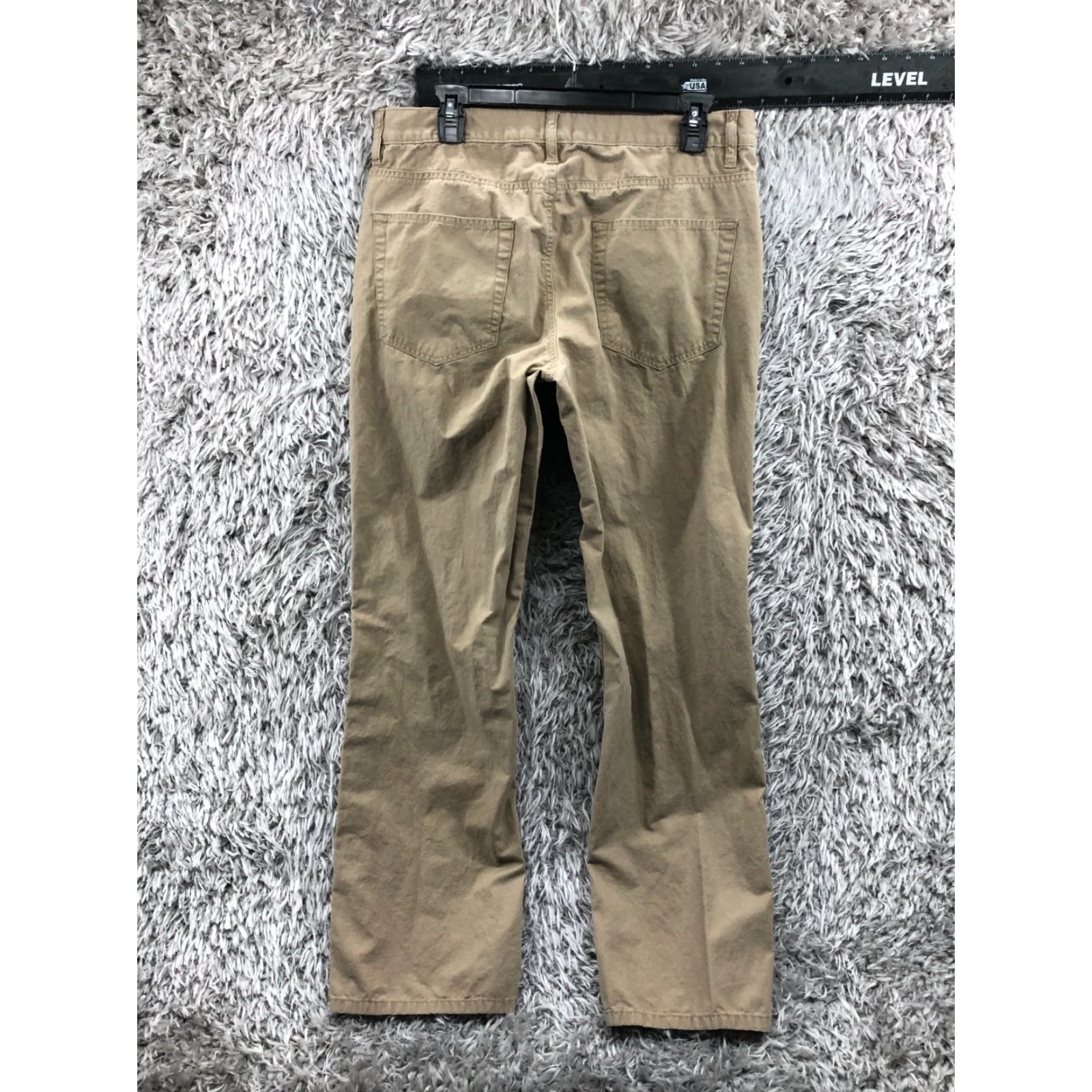 Vintage Sonoma Chino Pants 32x32 Beige Medium Wash Logo Flat Front 5-Pocket Classic Straight Men’s Pants Size US 32 / EU 48 - 5 Thumbnail