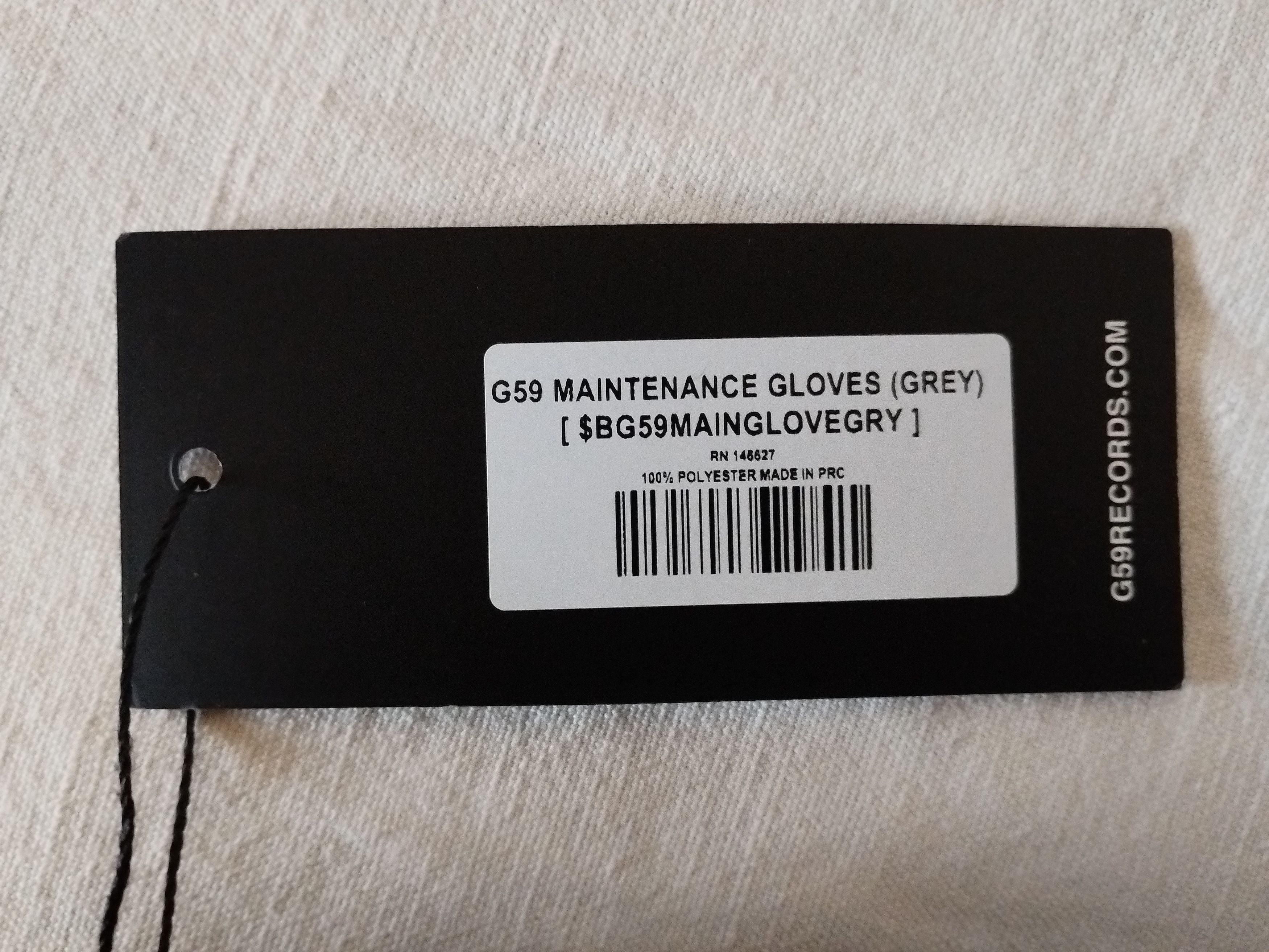 G59 Records G59 MAINTENANCE GLOVES (GREY) Size ONE SIZE - 4 Thumbnail