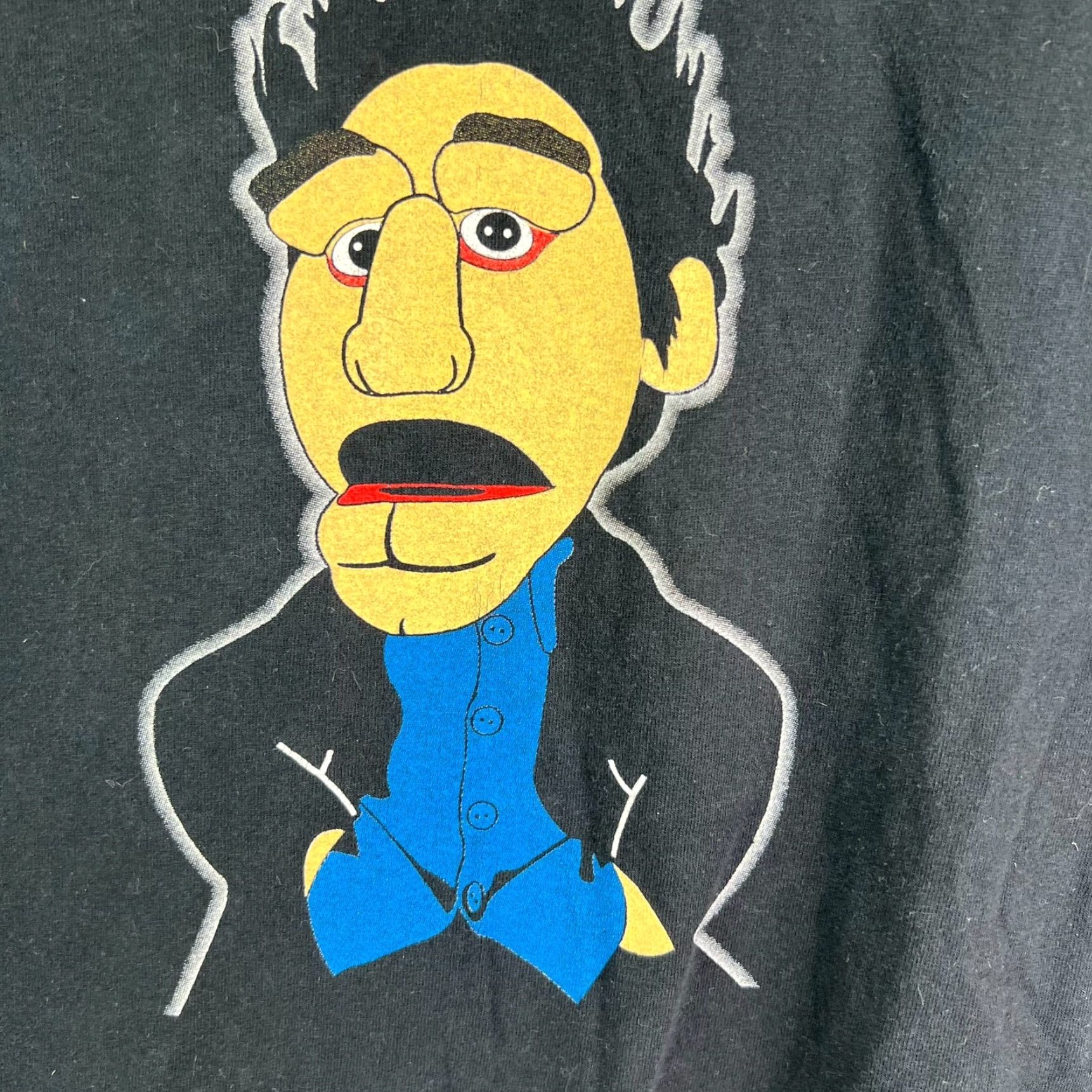 Gildan VINTAGE Gildan Mens T-Shirt Cartoon Smile Time Puppet Angel Short Sleeve Black XL Casual, 80s Size US XL / EU 56 / 4 - 2 Thumbnail