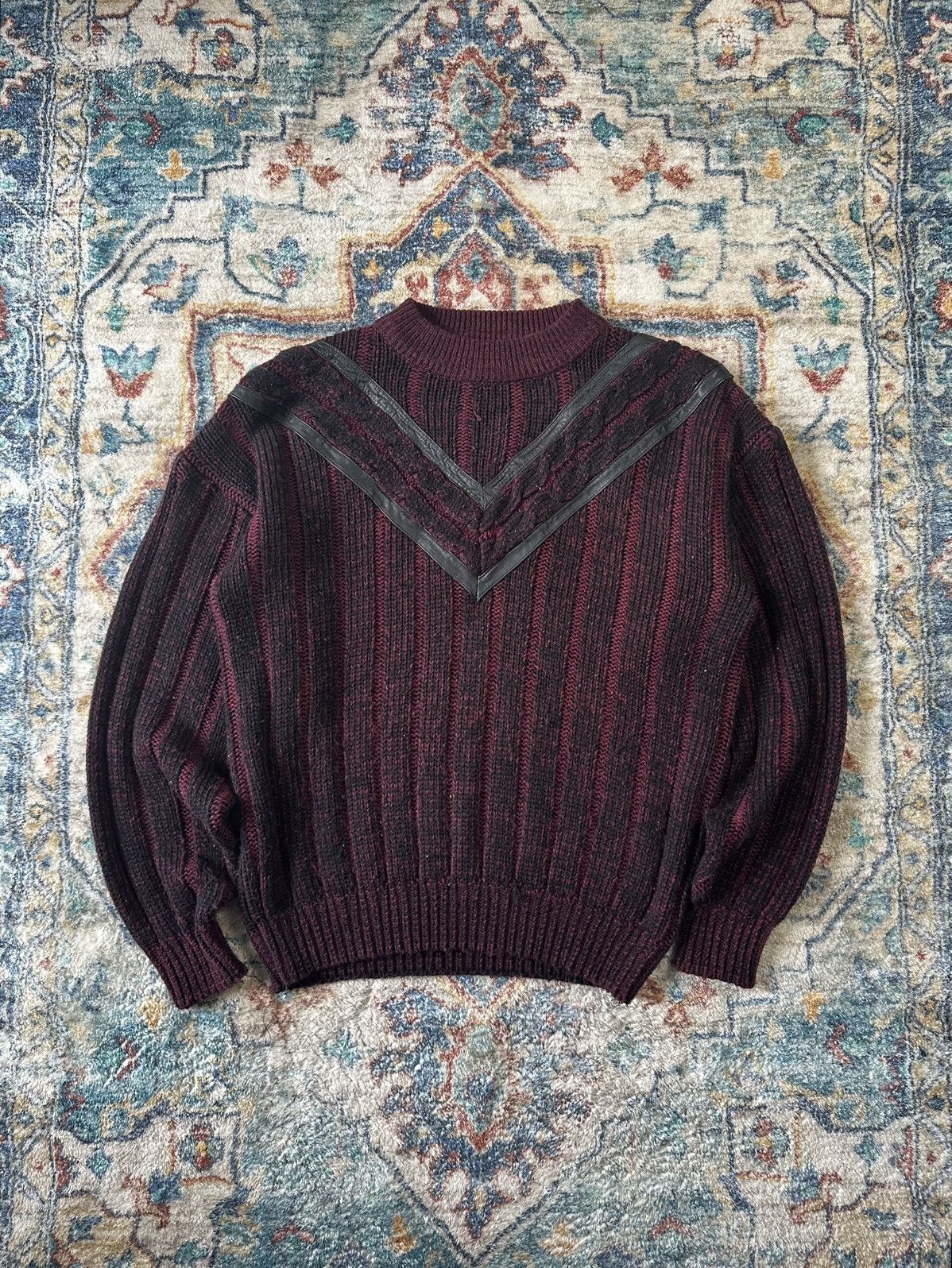 Vintage Vintage Nino Foriero Striped Sweater Medium Size US M / EU 48-50 / 2 - 1 Thumbnail