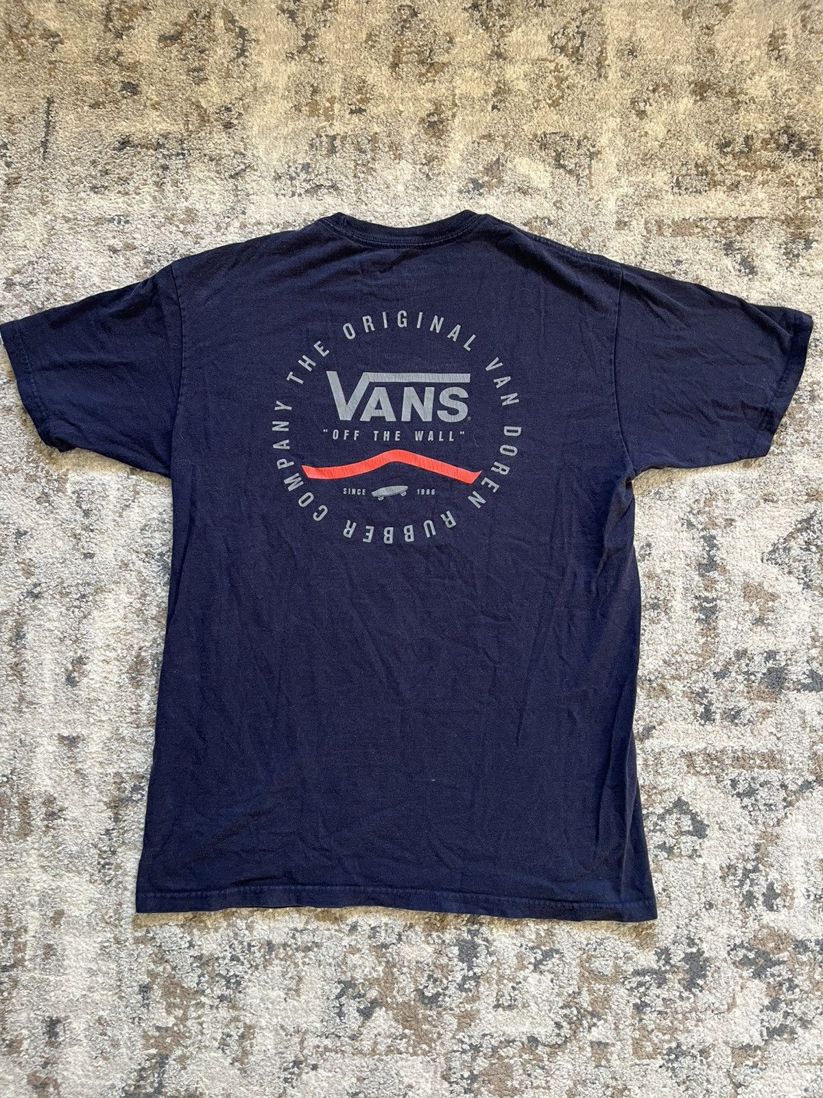 Vans Vans Original Logo Youth Medium Blue T-Shirt Size US XXS / EU 40 - 5 Thumbnail