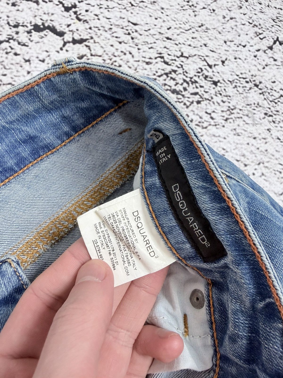 Dsquared2 Dsquared2 Distressed Slim Low Rise Jeans Size 26 Size 26" / US 2 / IT 38 - 5 Thumbnail