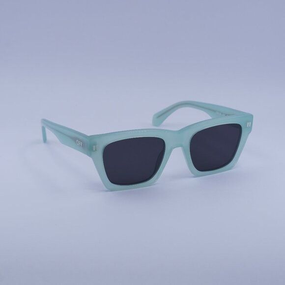 Off-White Off-White OERI13X VALDEZ 5307 Sunglasses Sage Square Frame Size ONE SIZE - 1 Thumbnail