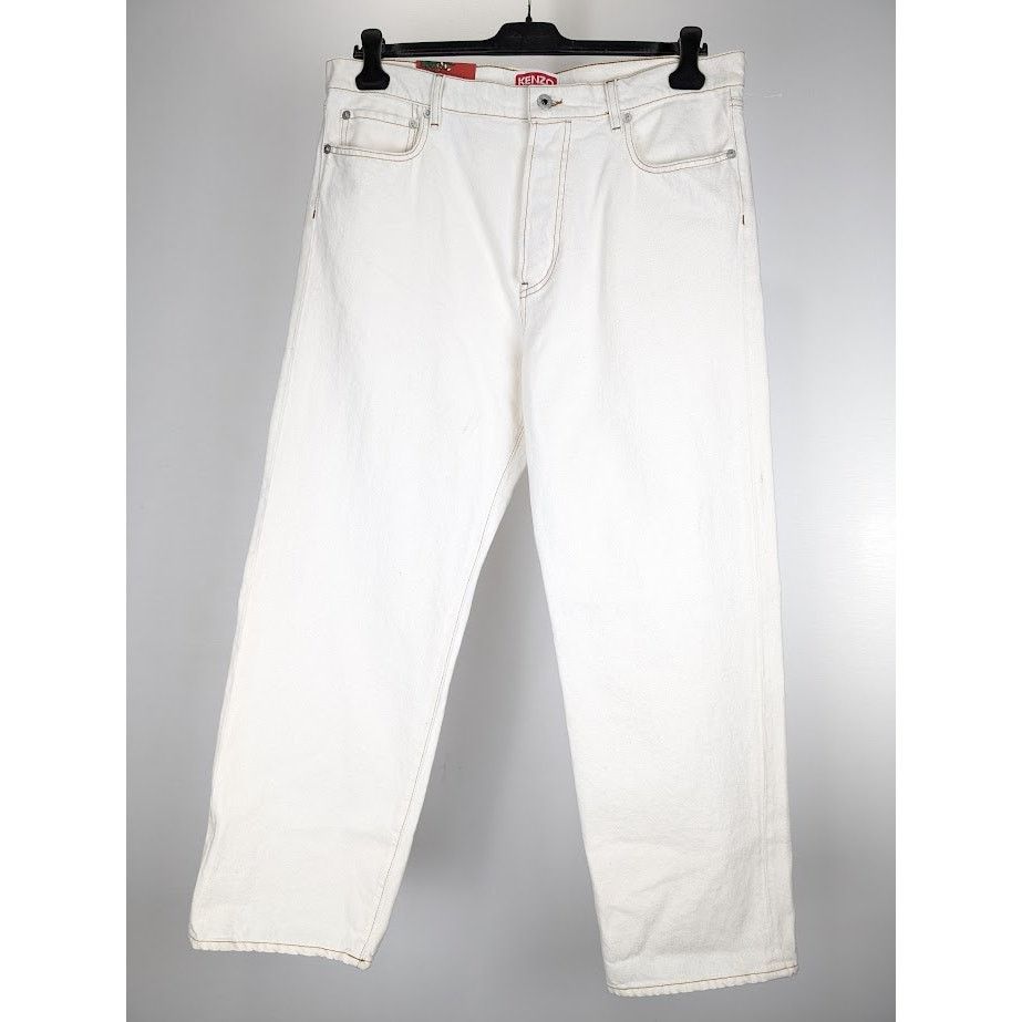 Kenzo o1rshd1 Denim Pant in White Size US 36 / EU 52 - 3 Thumbnail