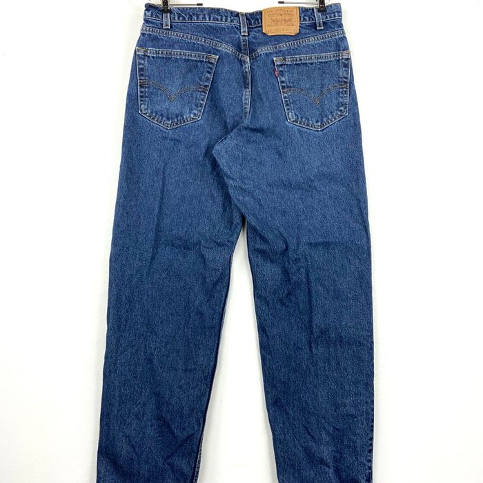 Vintage Levi´s 550 Red Tab Denim Jean Size 36x32 Dark Wash Tapered