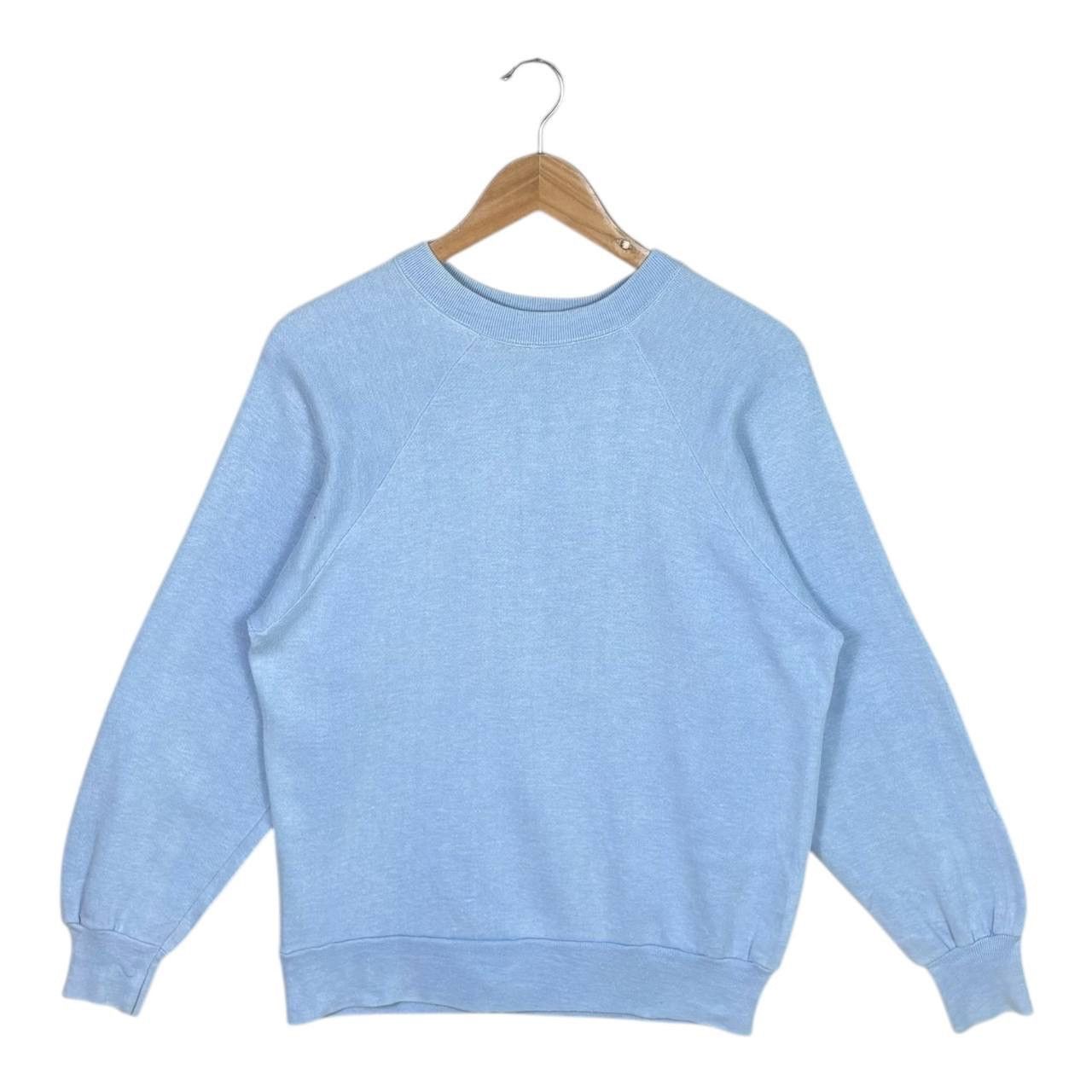 Peanuts Vtg 80s Peanuts Woodstock Sweatshirt L Baby Blue Raglan USA Size US M / EU 48-50 / 2 - 2 Thumbnail