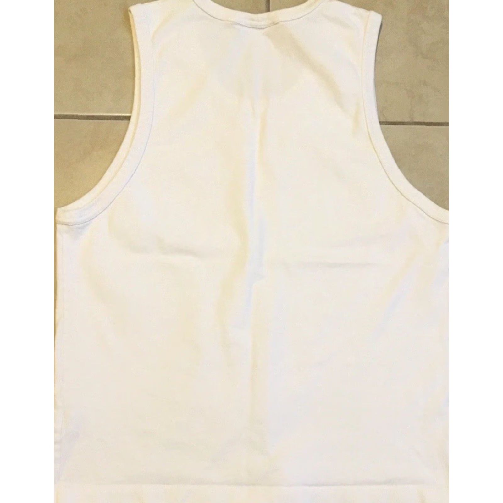 Helmut Lang VINTAGE Helmut Lang Saved Me Faded Distress Tank Top M L Shirt Men NYC White Logo Crew Neck Sleeveless 80s 90s Punk Rock Baroin NYC Size US M / EU 48-50 / 2 - 6 Thumbnail