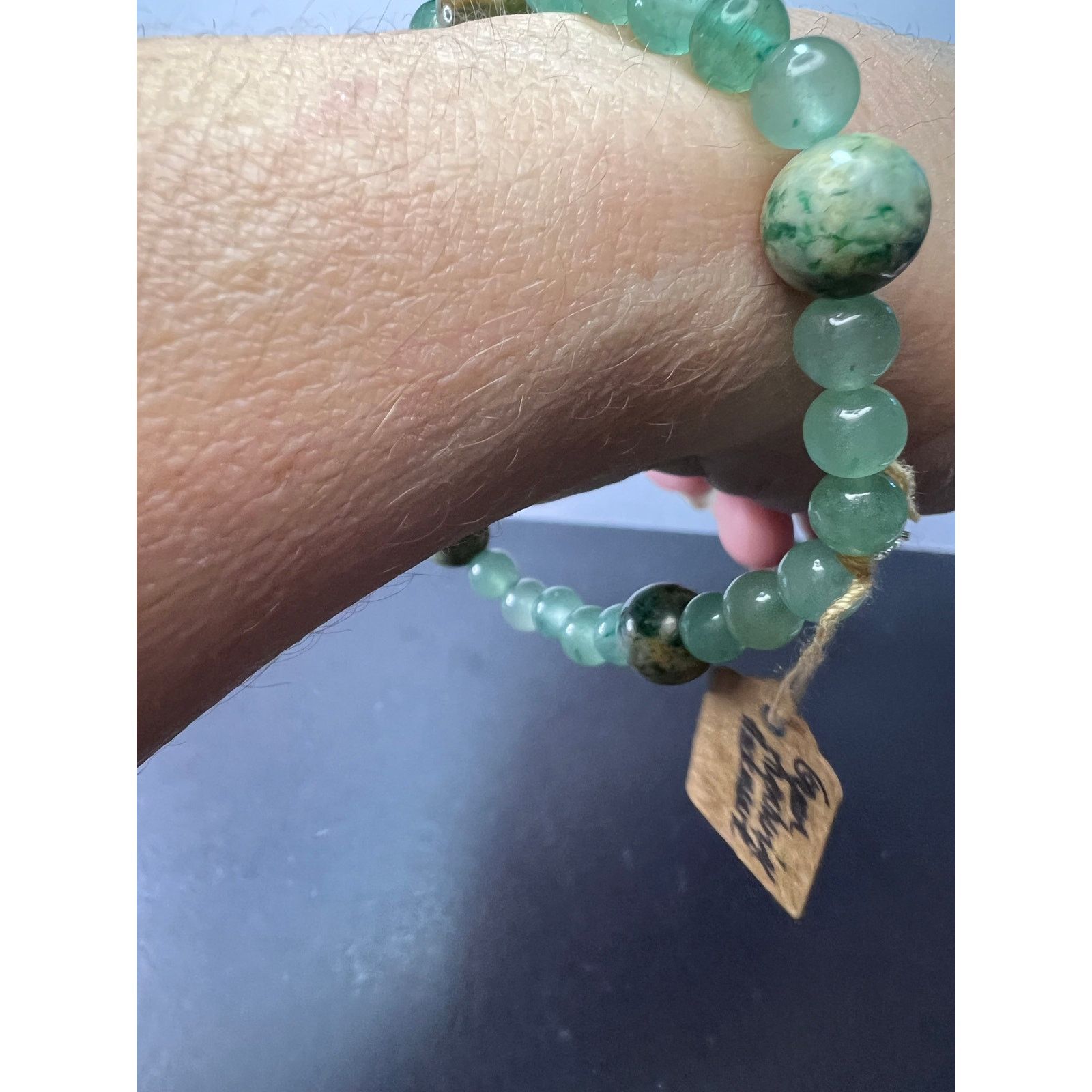 Other Green aventurine, and Hackmanite stretch bracelet 8 inch Size ONE SIZE - 3 Thumbnail