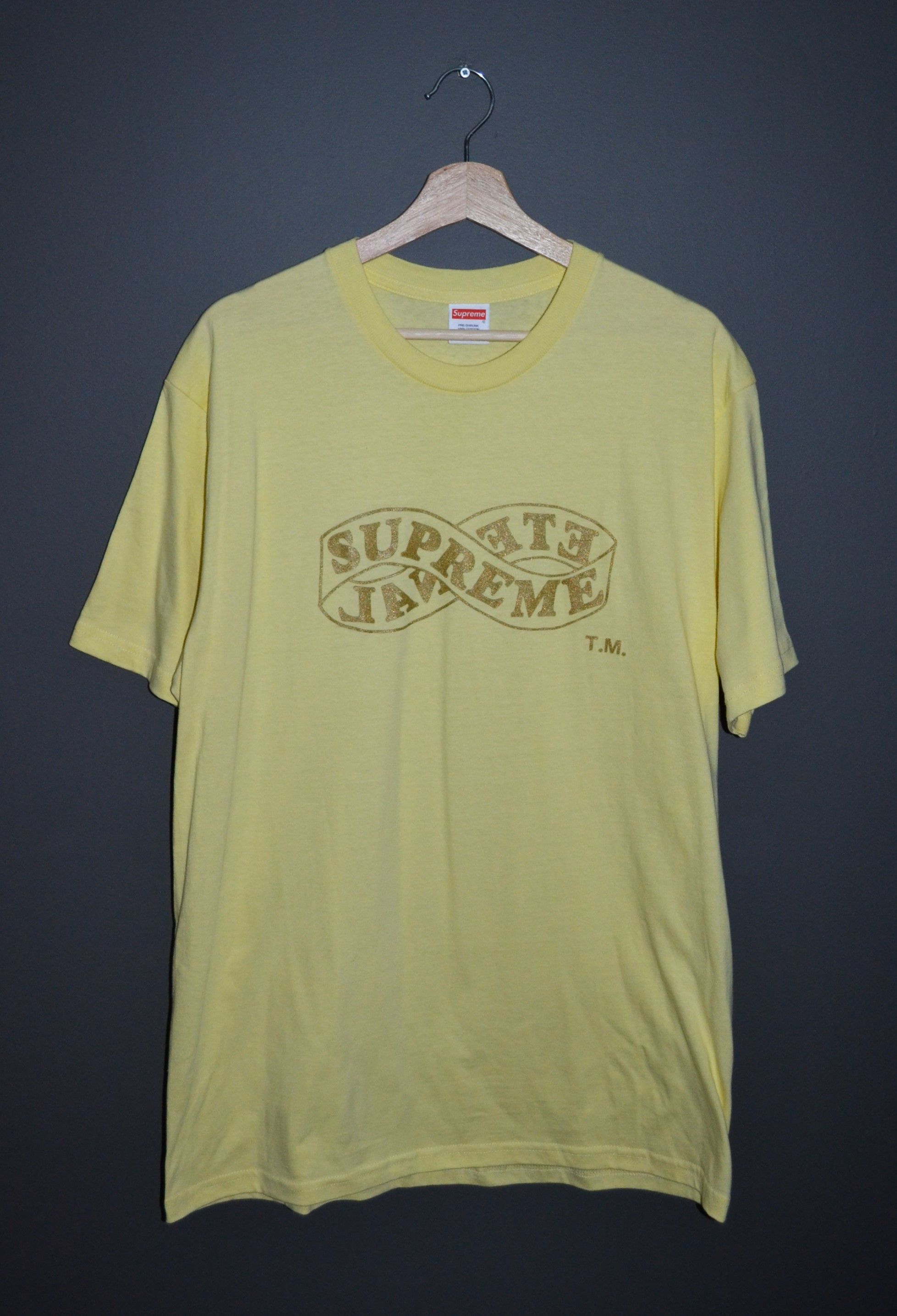 Supreme Supreme Eternal Tee Gold Yellow L FW18 T-Shirt Infinity Size US L / EU 52-54 / 3 - 2 Thumbnail