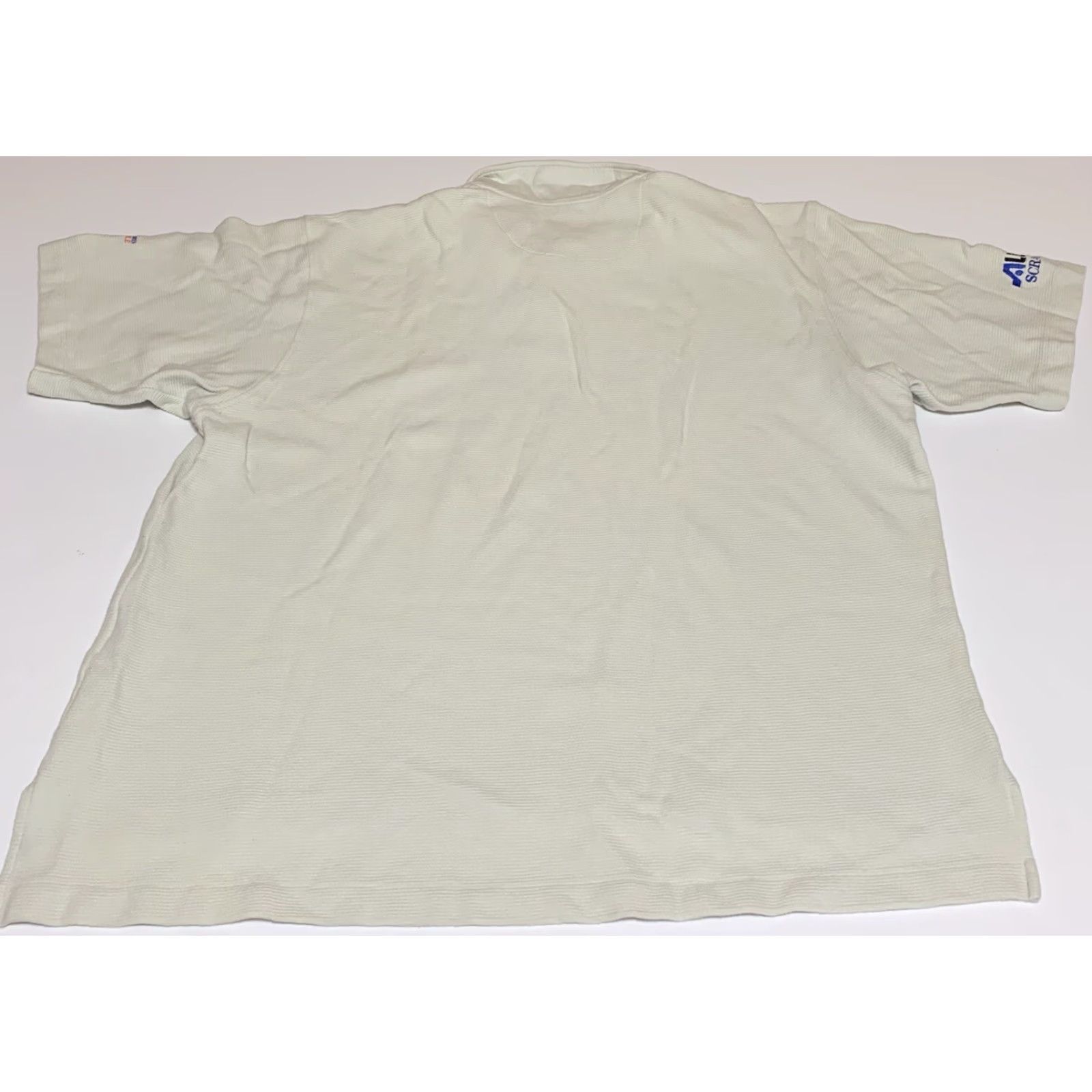Nike VINTAGE Nike Golf Polo Shirt Mens XL 100% Cotton Ivory Short Sleeve Button-Up Rugby Golf Steve Spurrier Alltel Scramble Nike Golf Size US XL / EU 56 / 4 - 3 Thumbnail
