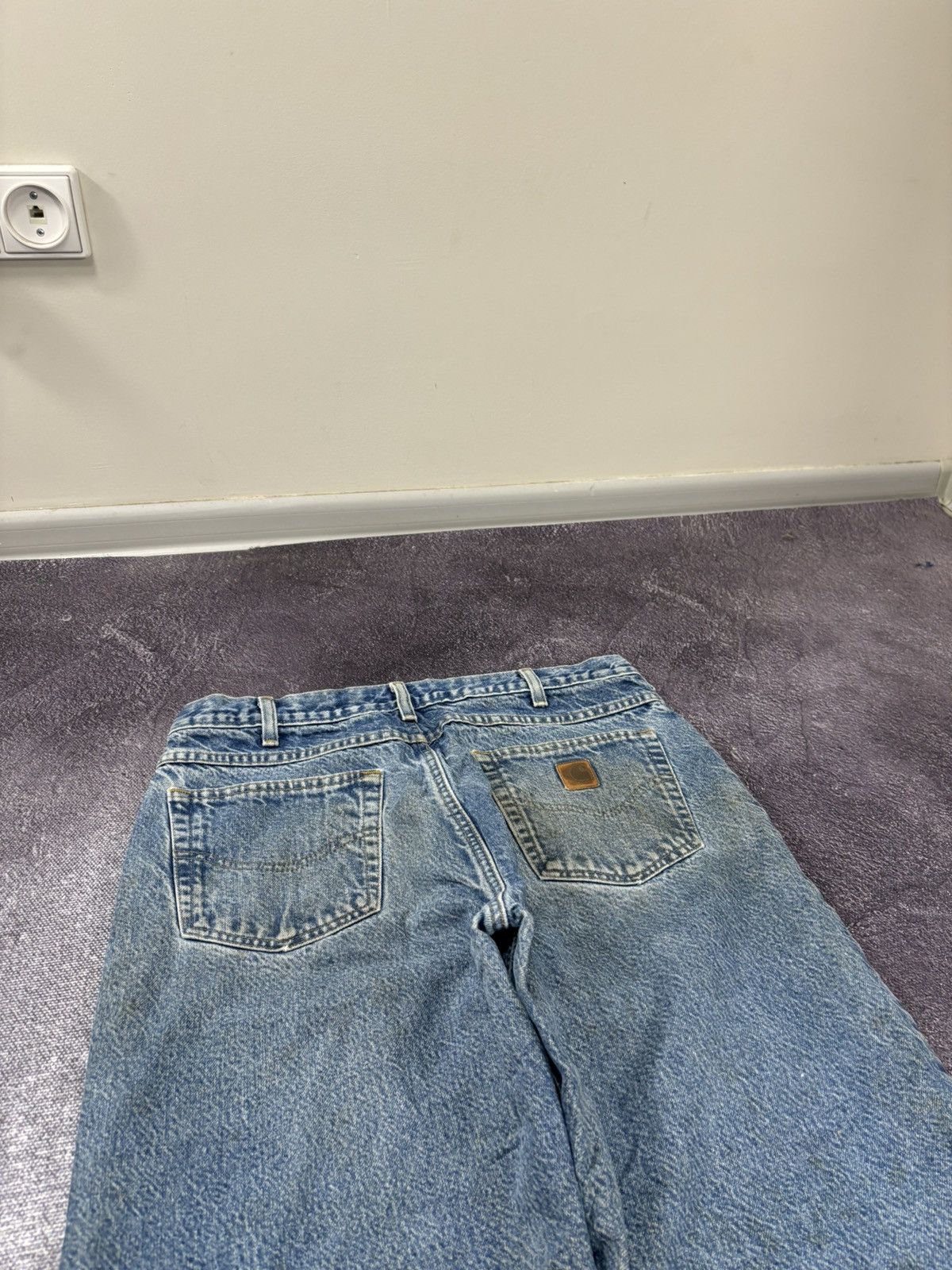Carhartt Vintage Carhartt Insulated Blue Denim Work Hype Baggy Jeans Size US 36 / EU 52 - 6 Thumbnail