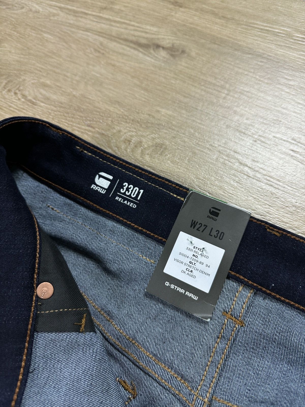 G-Star NEW🏷️ G-Star Raw 3301 Relaxed Denim Jeans Size US 27 - 6 Thumbnail