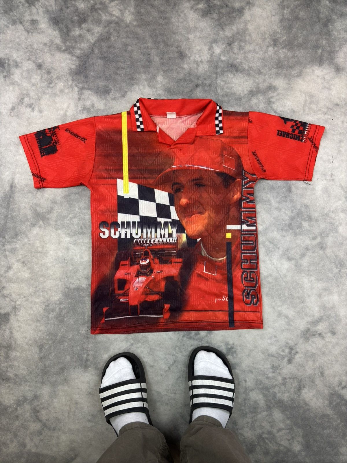 Ferrari × Vintage Vintage Ferrari Racing F1 T-Shirt Schumacher 90s Over Print Size US XS / EU 42 / 0 - 1 Thumbnail