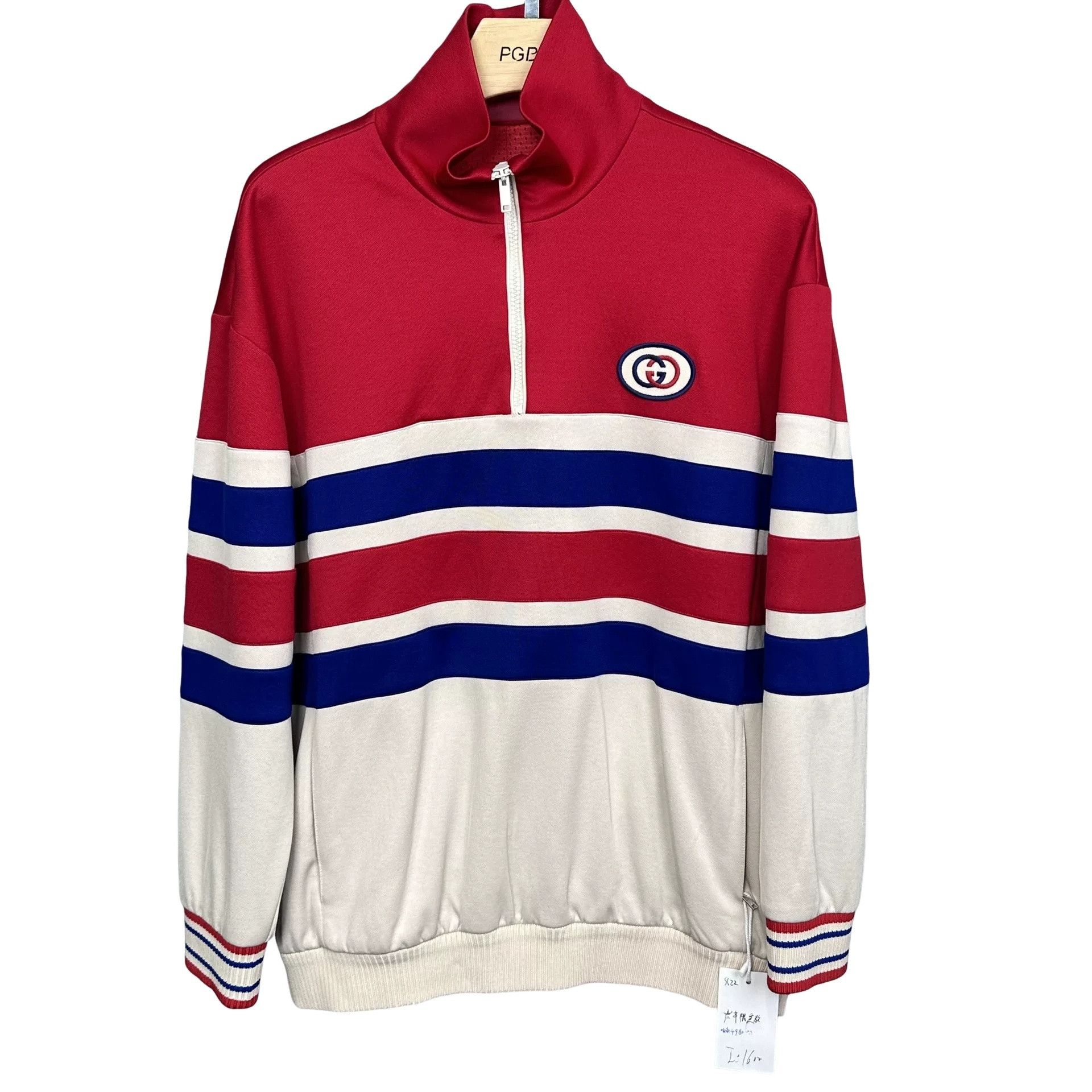 Gucci Gucci Tiger Embroidered Half-Zip Track Jacket Size L Size US L / EU 52-54 / 3 - 1 Thumbnail